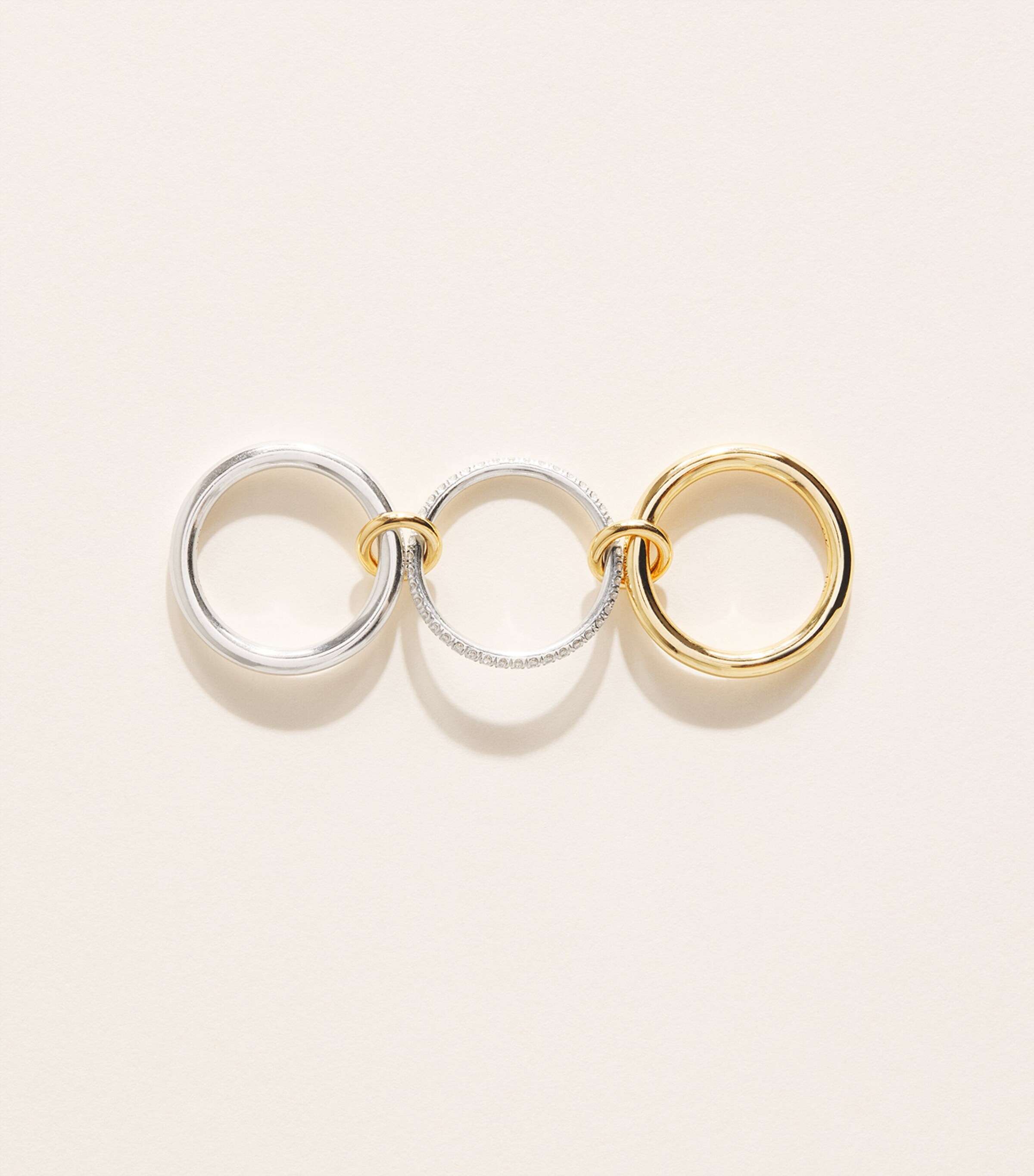 Spinelli Kilcollin Yellow Gold, Sterling Silver and Diamond Libra Ring Sterling Silver Image 3