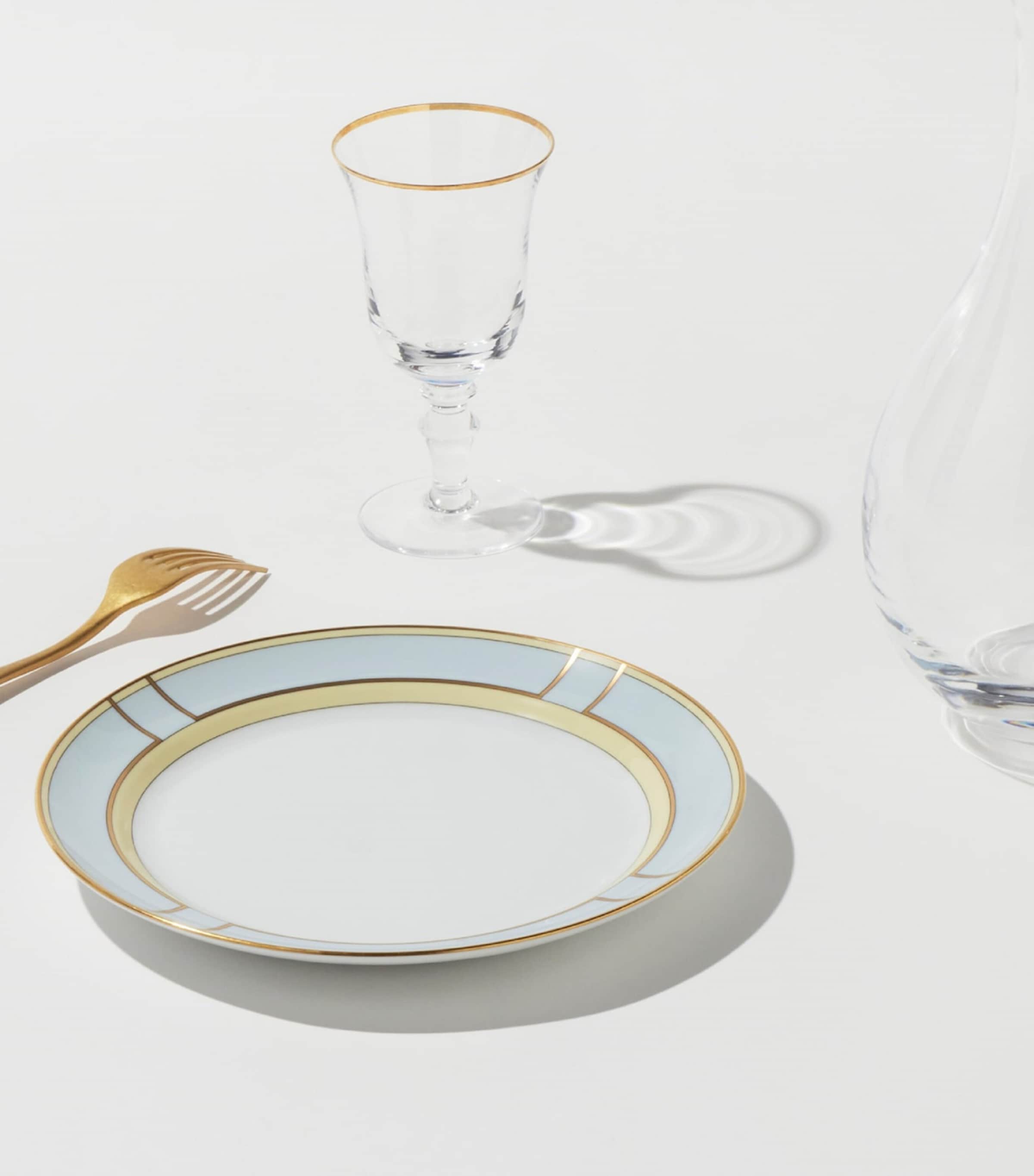 GINORI 1735 Porcelain Colonna Diva Celeste Side Plate (24cm) Image 2