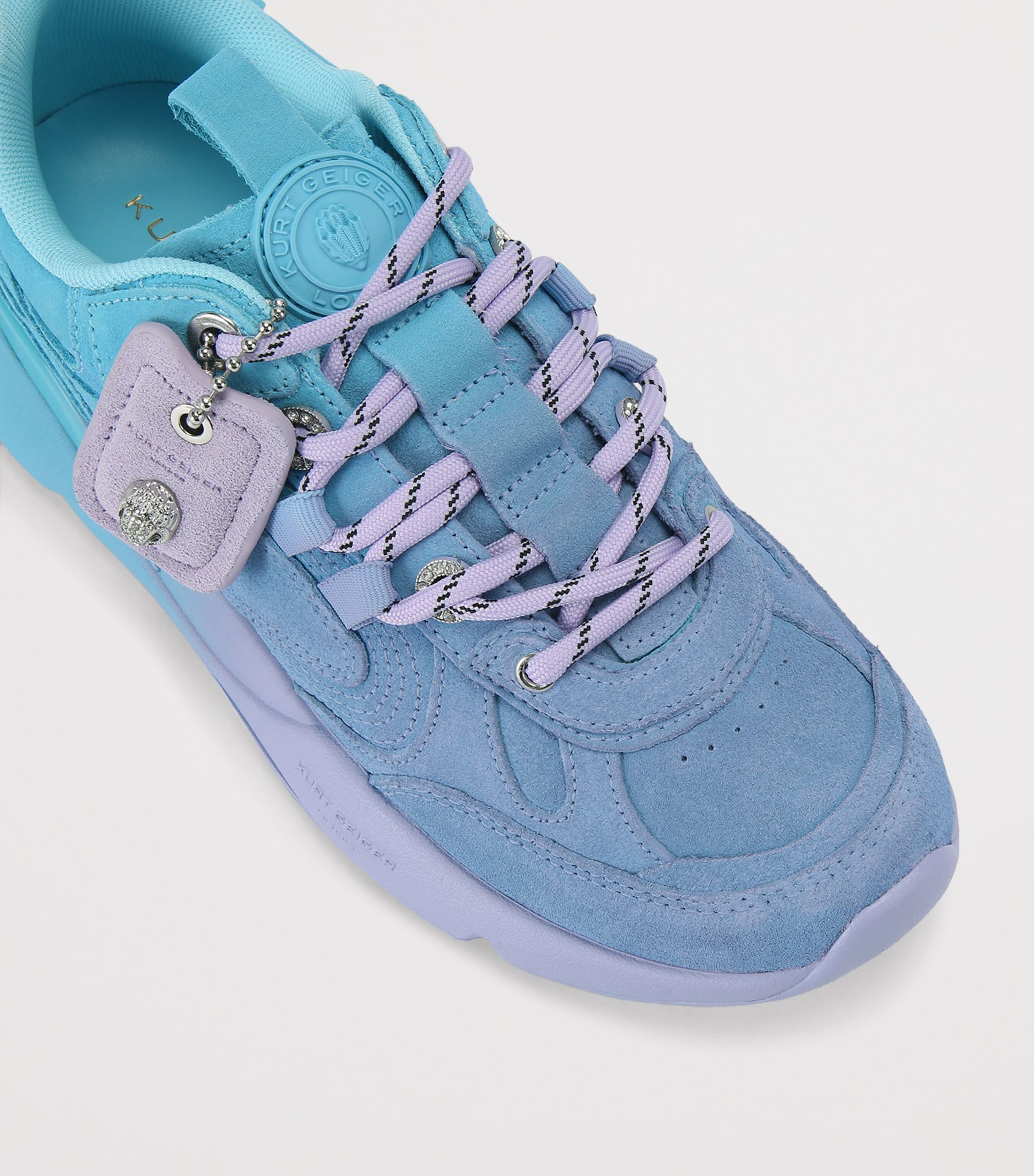 Kurt Geiger London Suede Kurt Runner Sneakers Blue Image 2