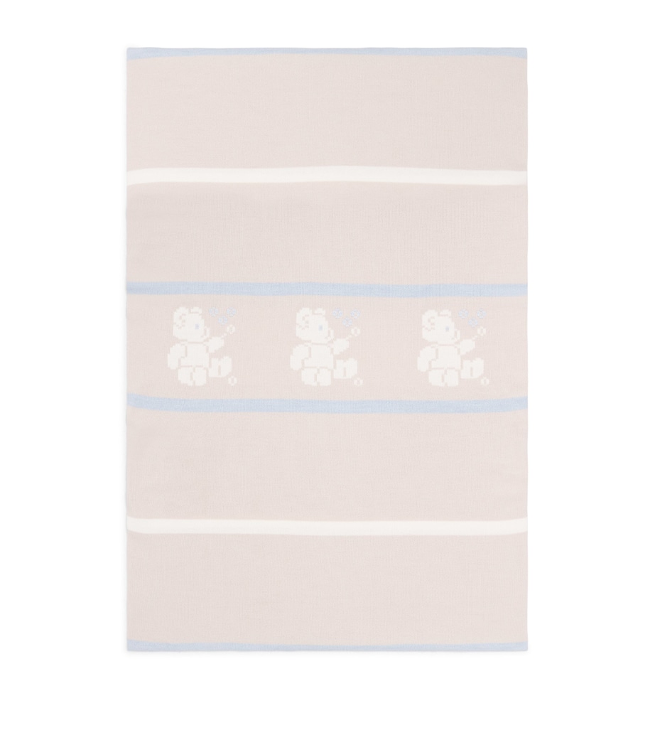 Wool-Blend Jacquard Teddy Blanket BGE-DI Image 1