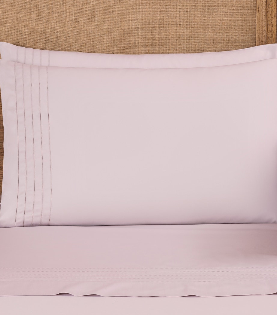 Cotton Lush Ajour Oxford Pillowcase Set (51cm x 71cm) 3422 - SAKURA PINK Image 1