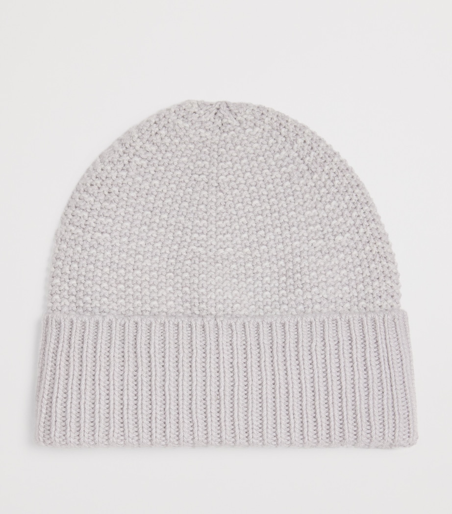 Cashmere Seed Stitch Beanie Q25342 SNWMLT/ZNCWHT Image 2