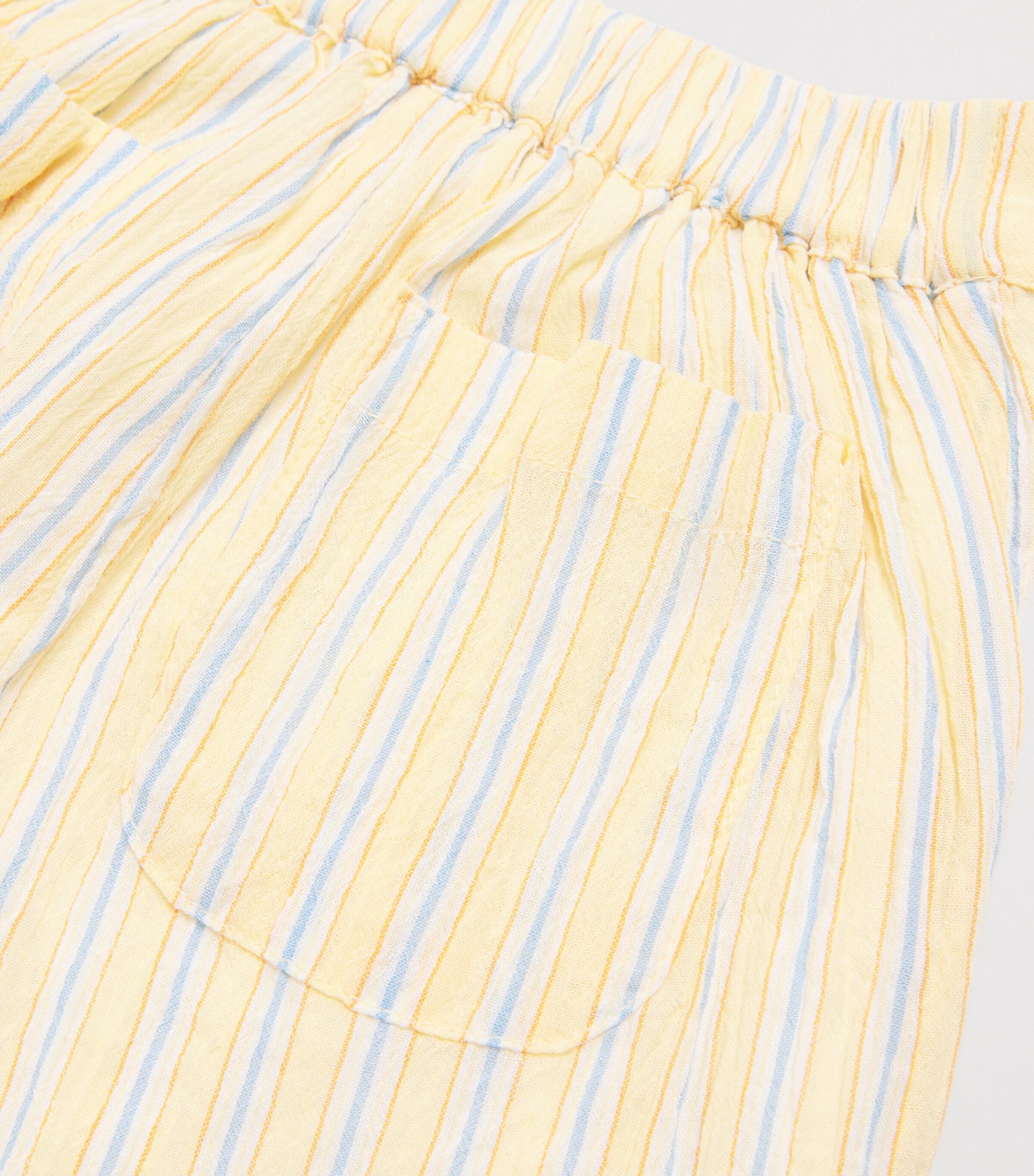 Louise Misha Cotton Stripe Loukie Trousers (3-10 Years) Yellow Sunny Stripes Image 4