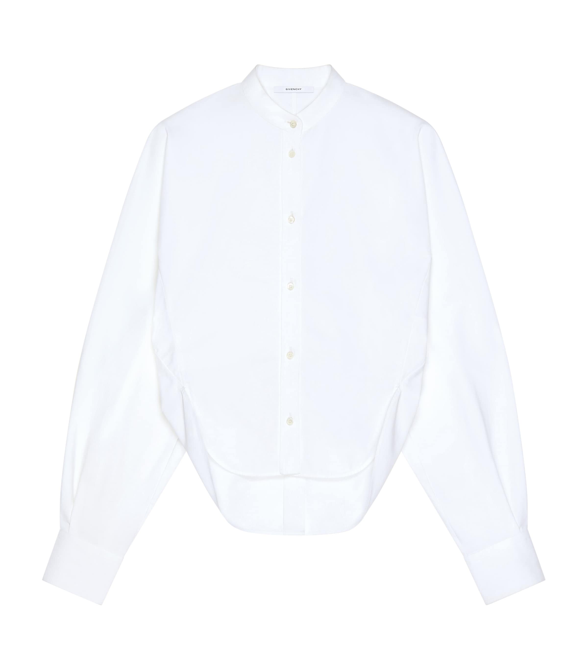 Givenchy Womens Cotton Poplin Cocoon Shirt White Image 1