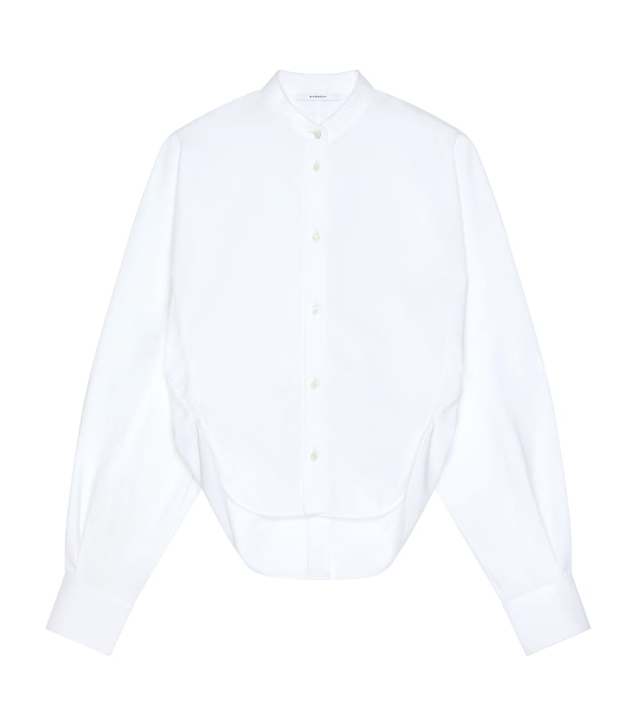 Givenchy Womens Cotton Poplin Cocoon Shirt White Image 1