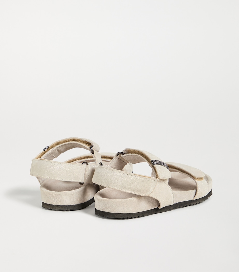 Brunello Cucinelli Kids Suede Sandals Image 4
