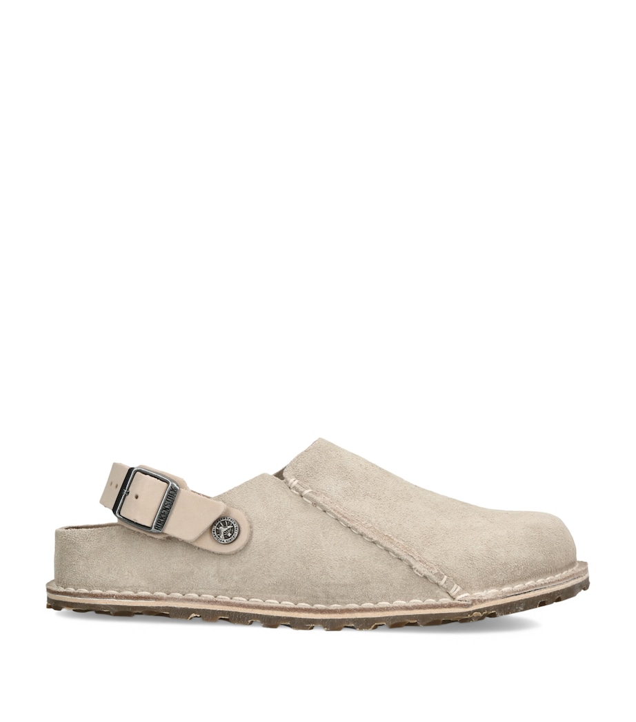 Birkenstock Suede Lutry Clogs (Regular Fit) White Image 1