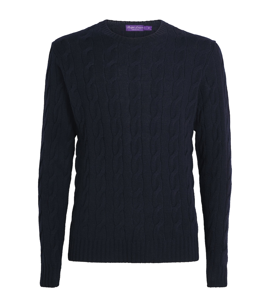 Cashmere Cable-Knit Sweater  CHAIRMAN NAVY Image 1