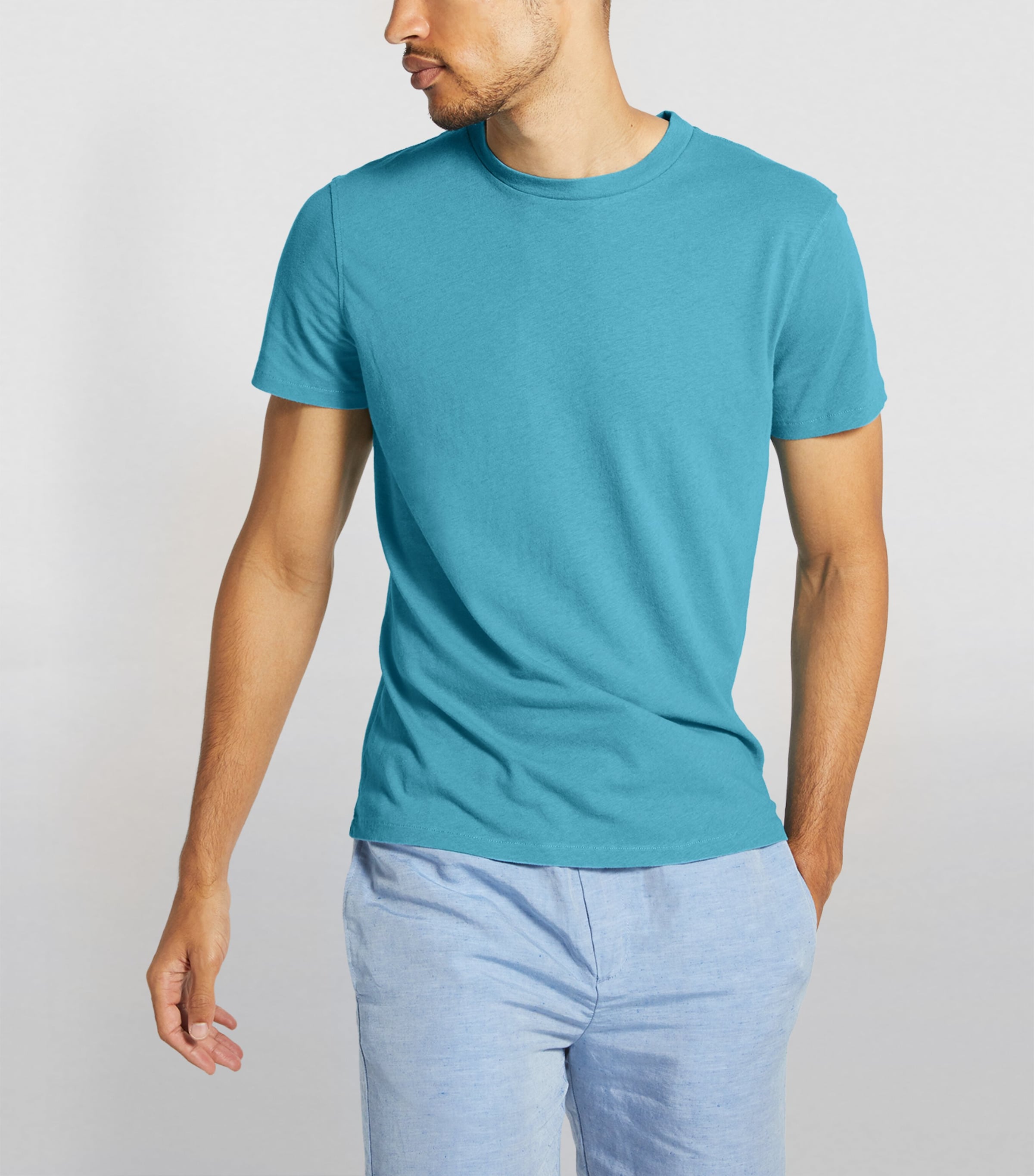 Cotton-Linen T-Shirt MIDNIGHT BLUE Image 5