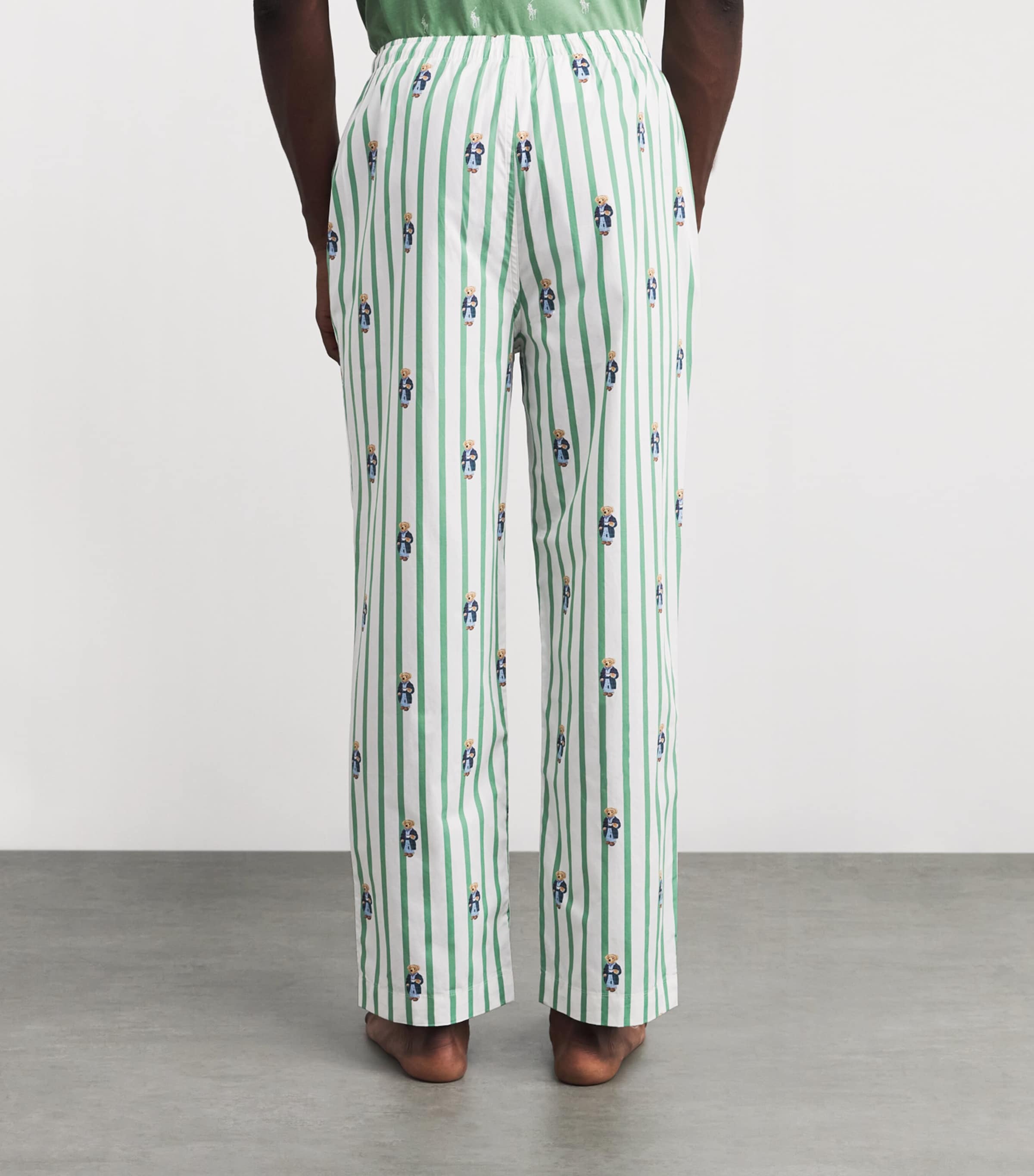 Cotton Polo Bear Pyjama Trousers FAIRWAY GLEN NVY Image 3