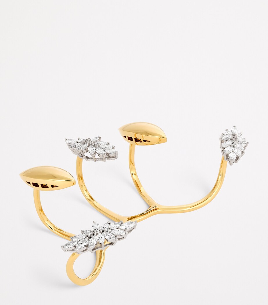 Yeprem Yellow Gold, White Gold and Diamond Handpiece Mixed Gold Image 4