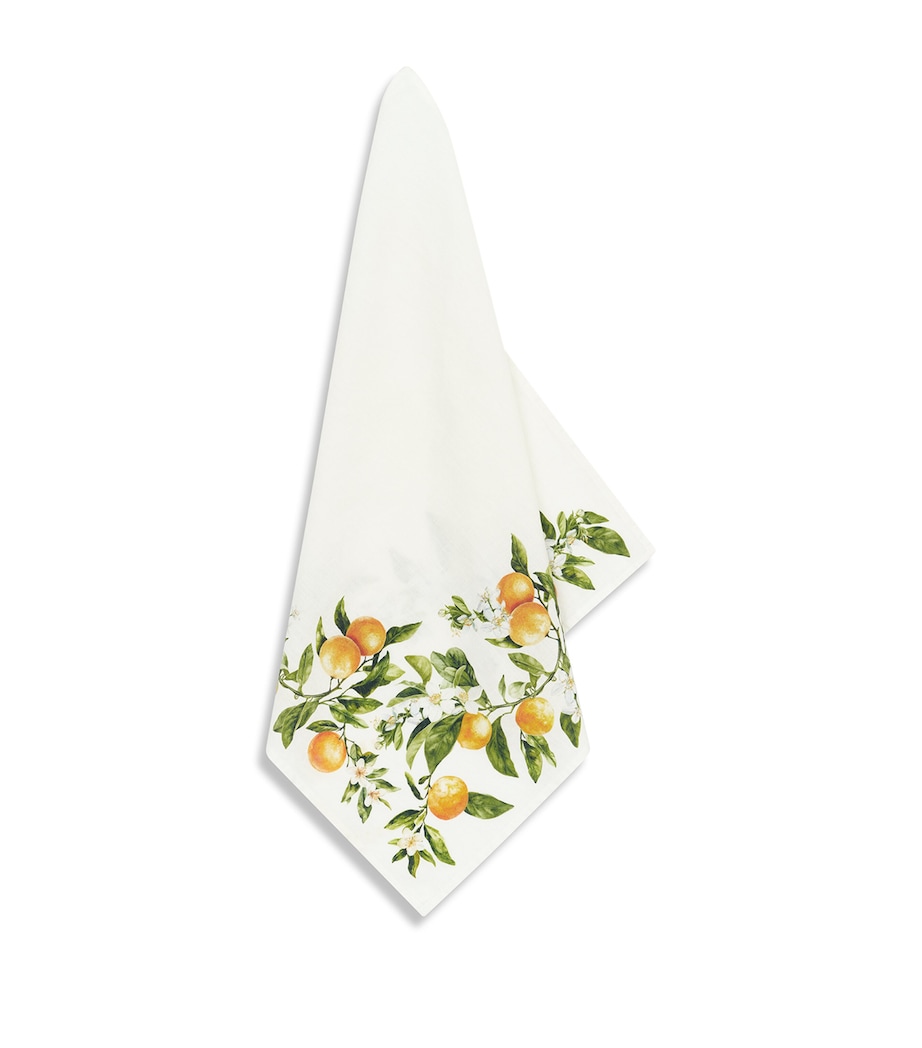 Linen L'Orangerie Napkin (50cm x 50cm) ORANGE Image 2
