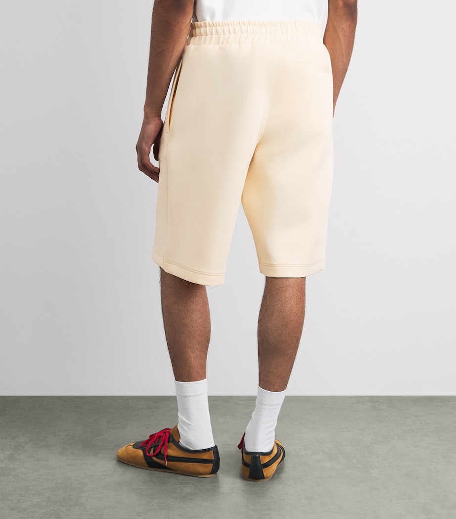 Lacoste Mens Jersey Wide-Leg Sweatshorts Beige Image 5