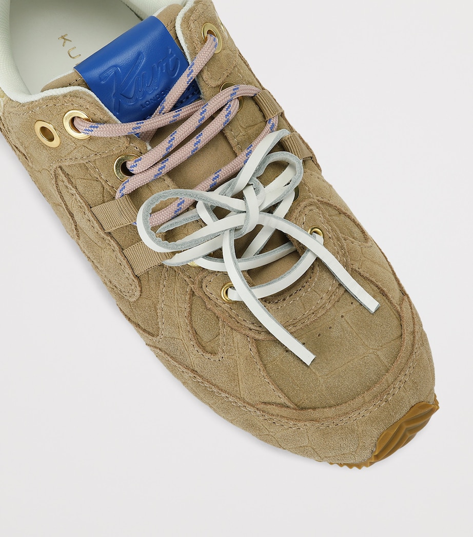 Kurt Geiger London Suede Slim Runner Sneakers Beige Image 2