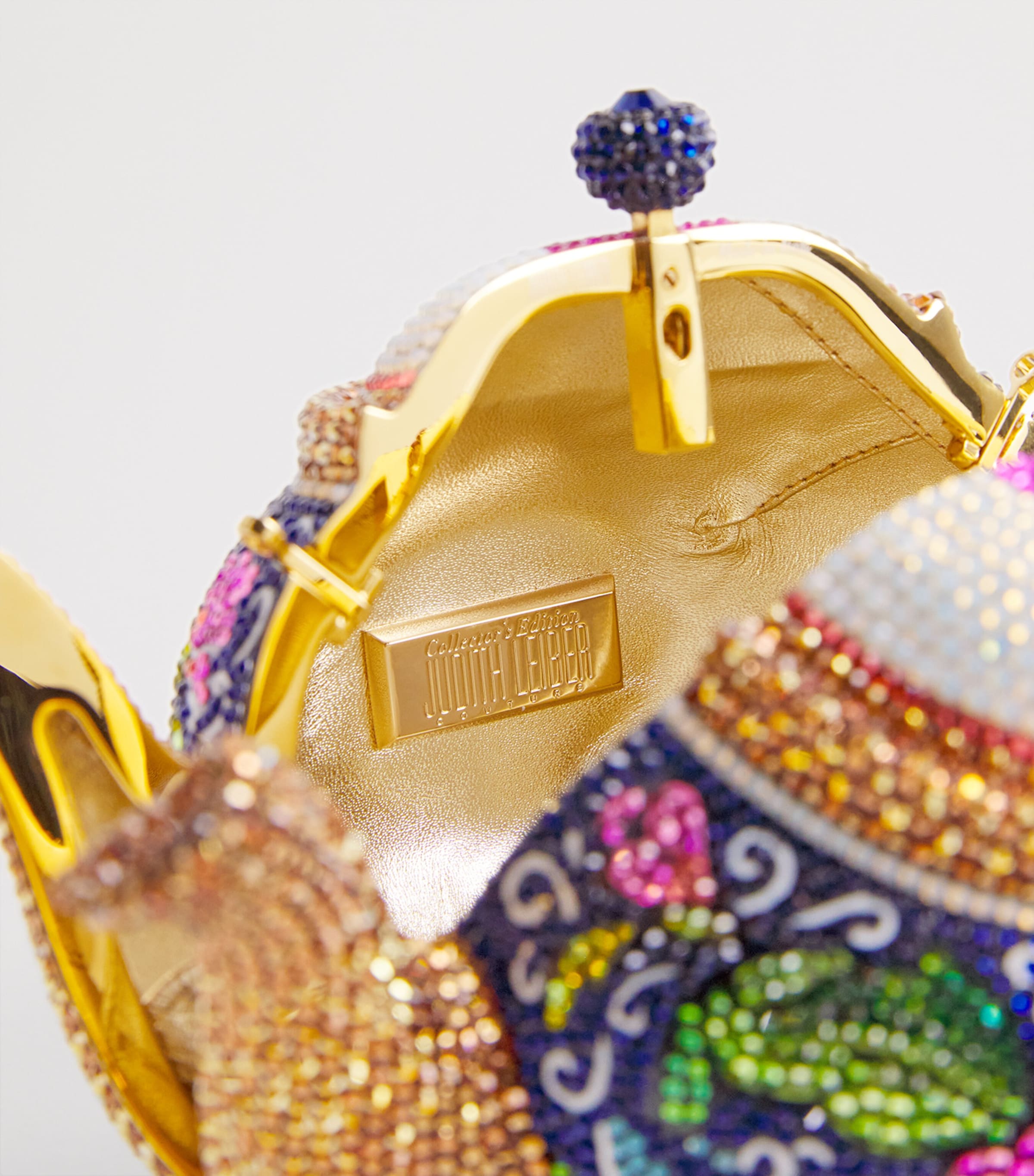 Judith Leiber Embellished Teapot Clutch Bag Chmpgn Dark Ind Mul Image 5