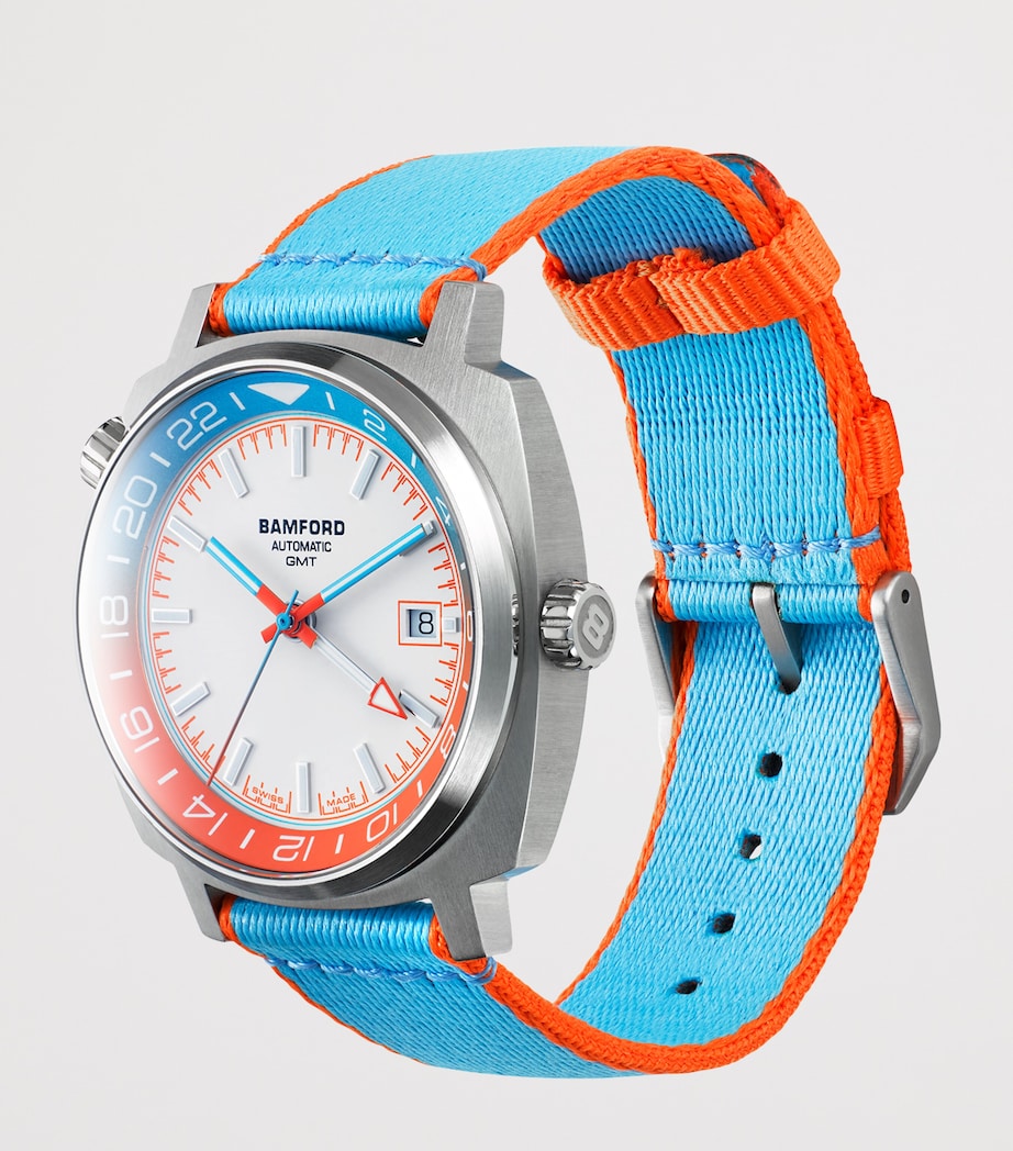 Stainless Steel GMT Summer -5 Watch 40mm BLUE Image 2