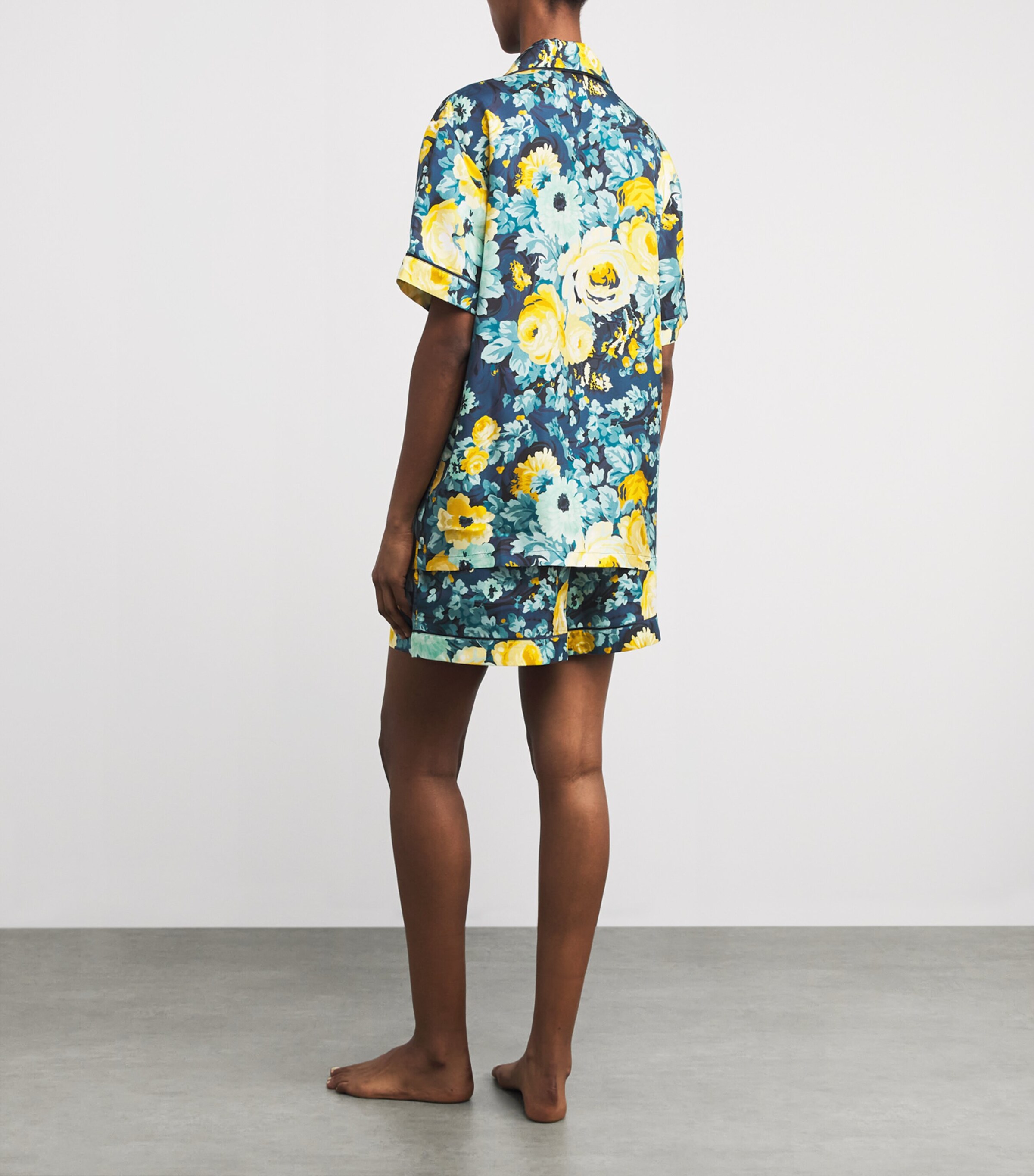 Silk Floral Ingo Pyjama Set NOCTURNE Image 3