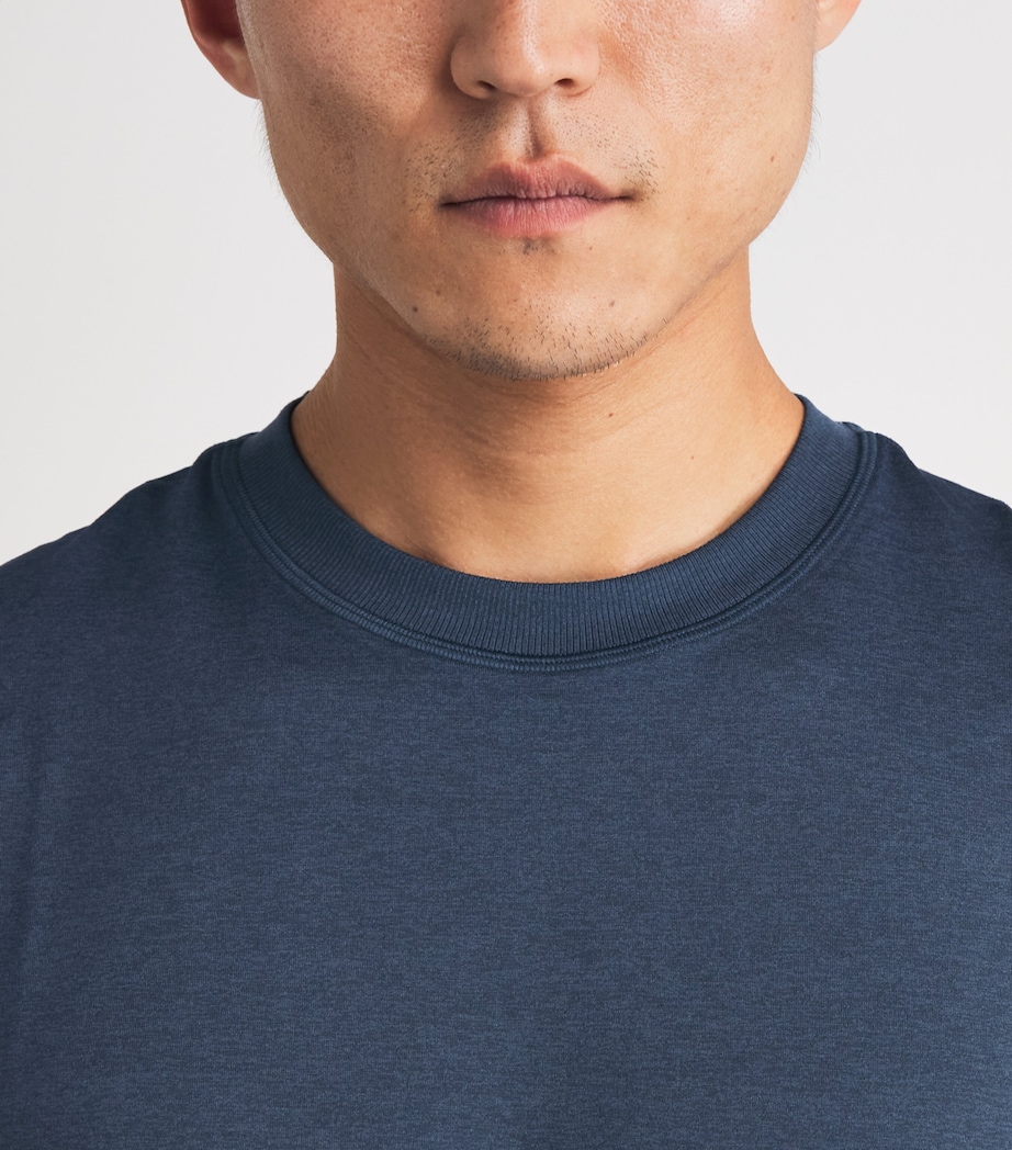 VUORI Mens Ponto Performance T-Shirt Haz Azure Heath Image 3