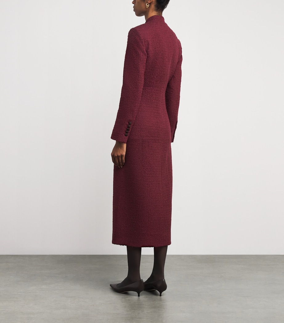 Wool-Blend Imperial Coat BURGUNDY Image 3