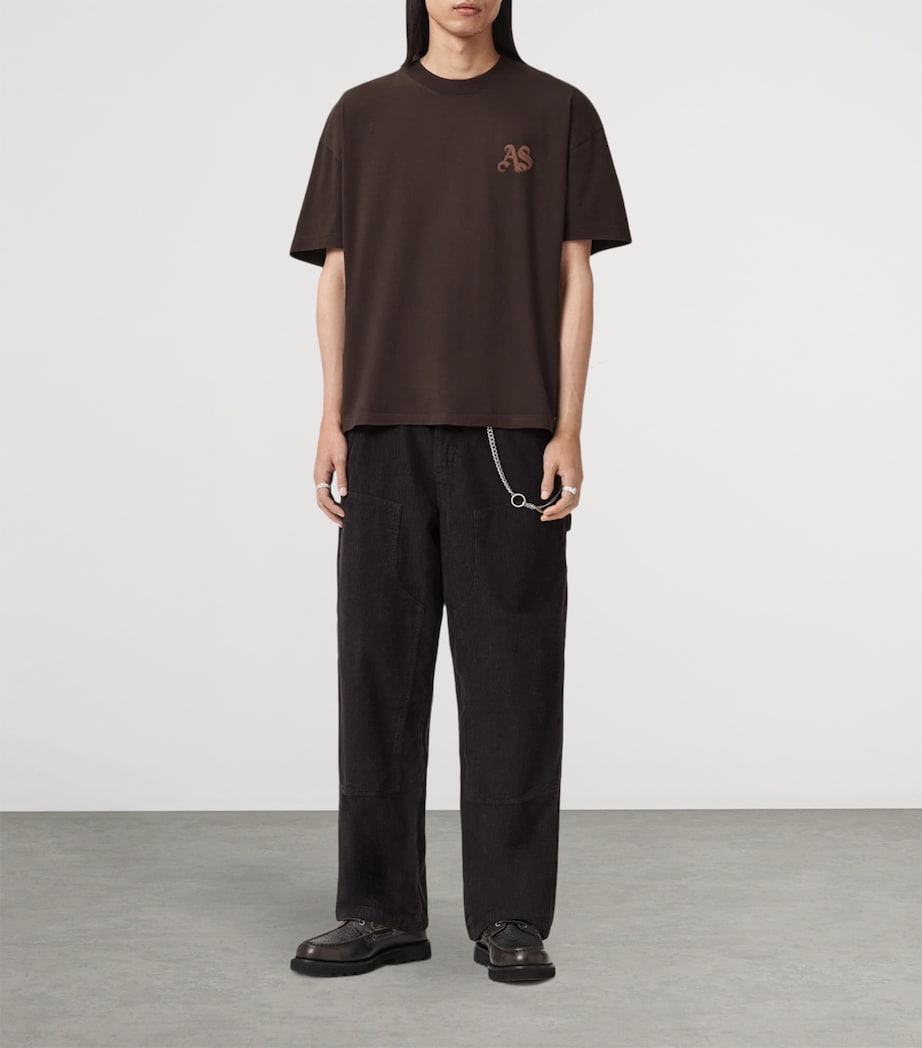 Organic Cotton Icon Oversized T-Shirt PLUM BROWN Image 2