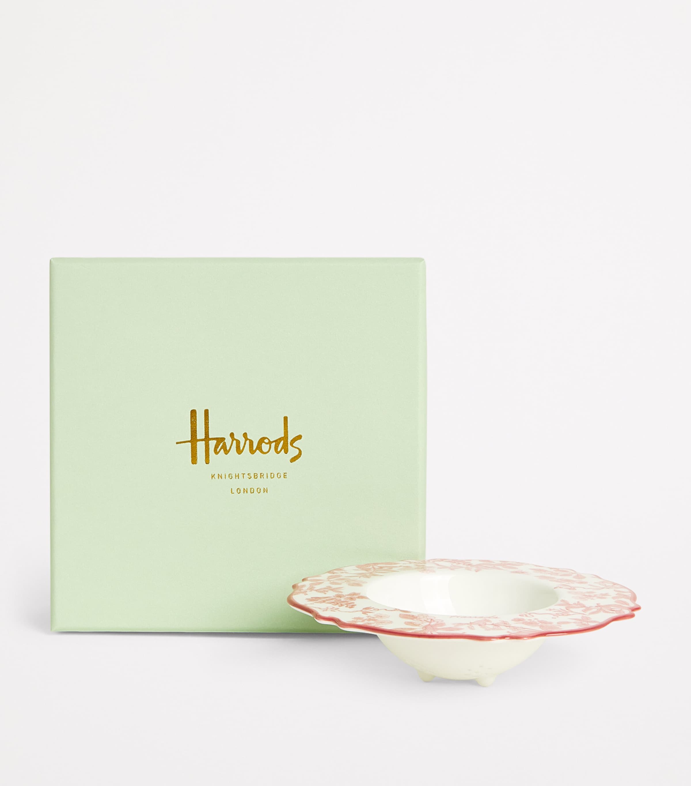 Bone China Toile Tea Strainer PINK Image 2