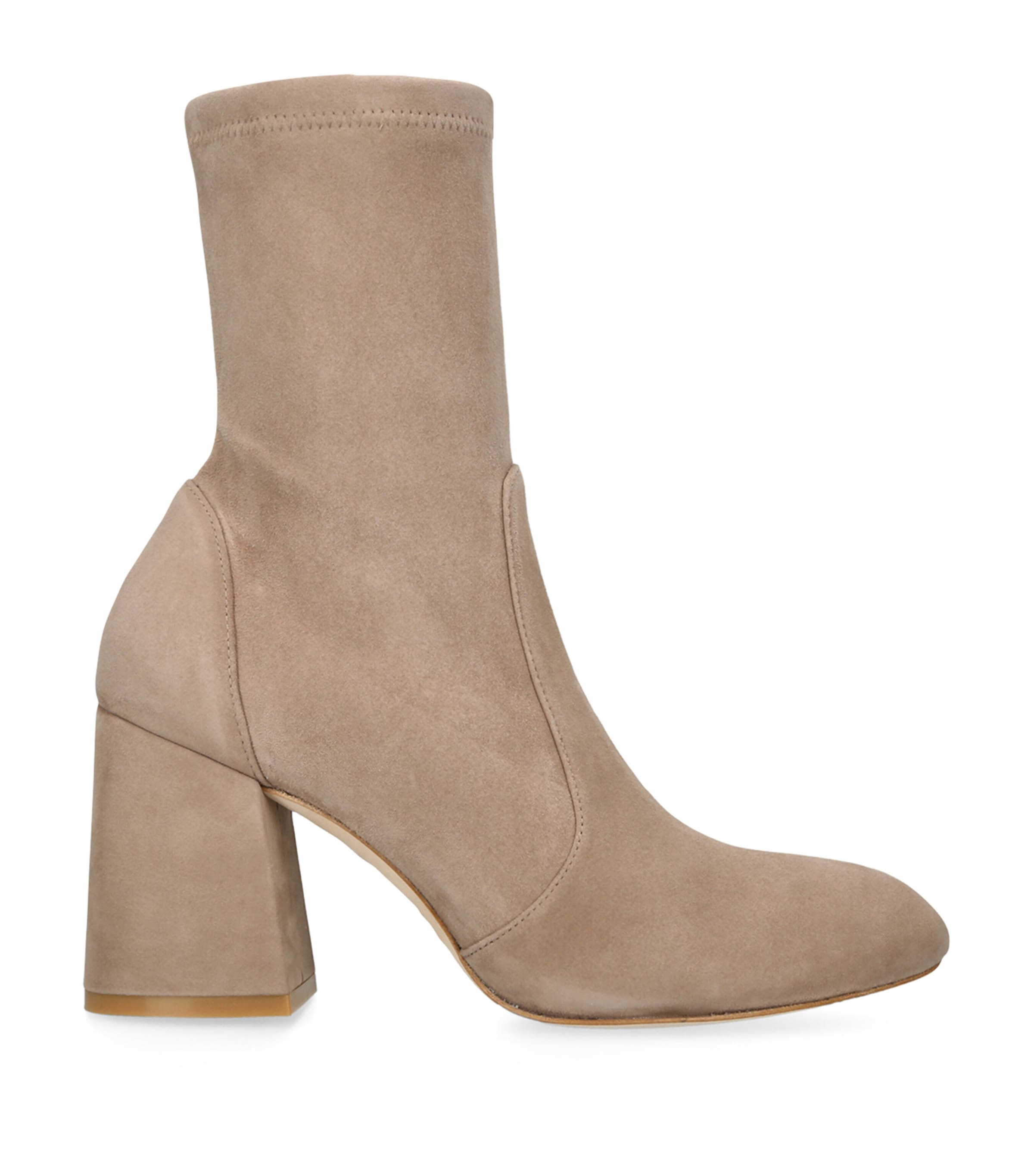 Stuart Weitzman Suede Ankle Boots 85 | Women Shoes | Boots | Ankle Boots | Heeled Boots | Designers | Stuart Weitzman