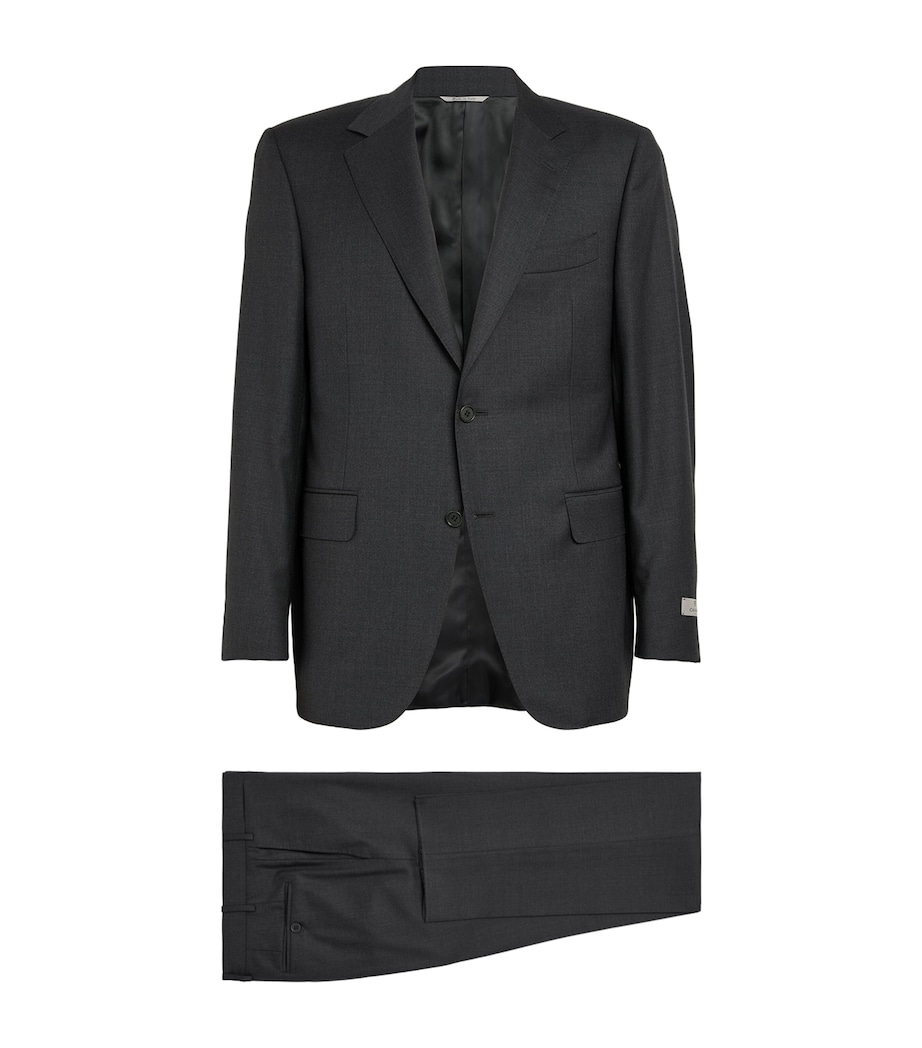 Wool 2-Piece Suit 12- DK GRY Image 1