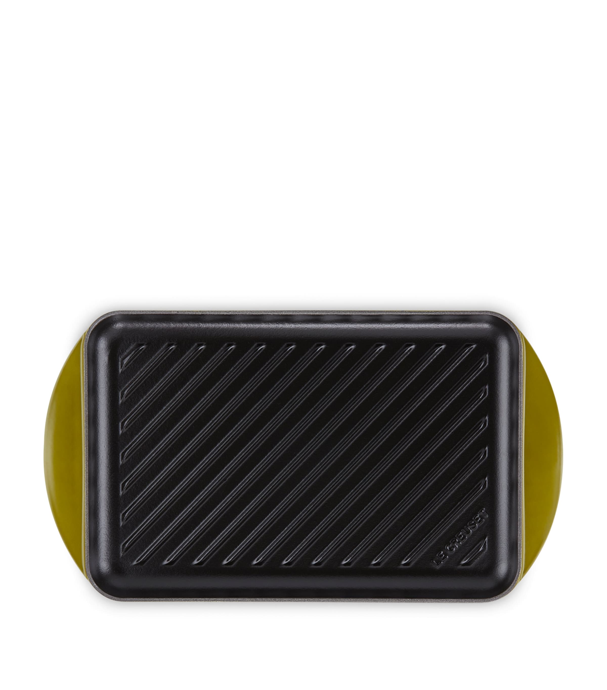 Enamelled Cast Iron Rectangular Grill Pan (32cm) OLIVE Image 4