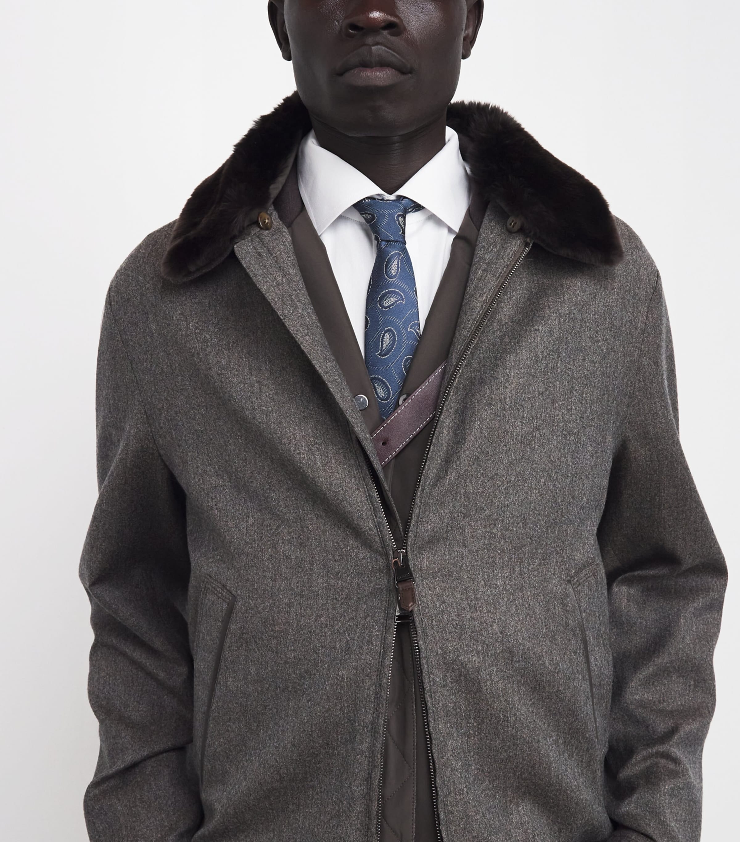 Silk Paisley Jacquard Tie FB201 Image 2