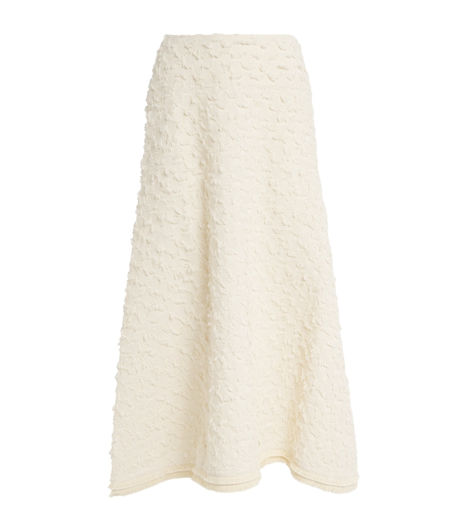 Cotton Josanna Midi Skirt IVORY Image 1