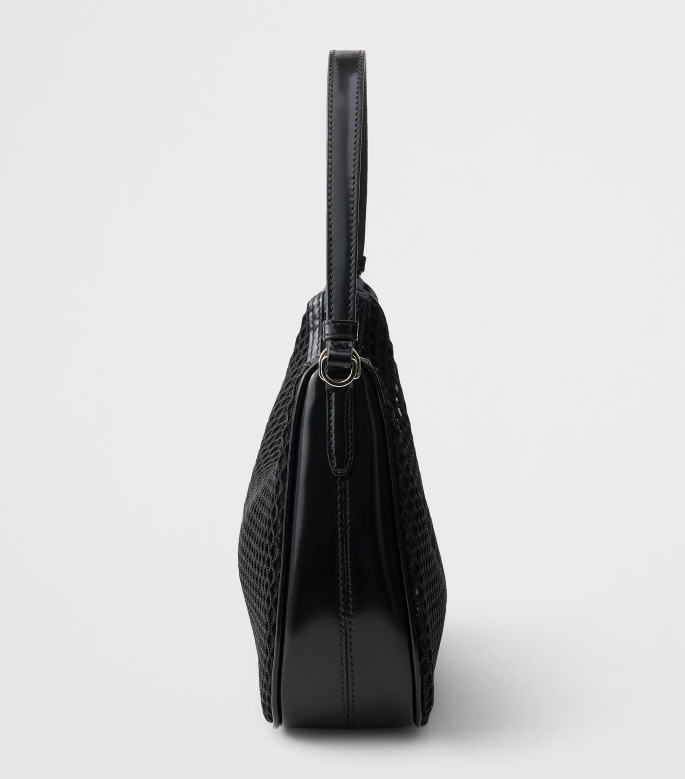 Prada Mesh Re-Edition 2005 Shoulder Bag Black Image 5