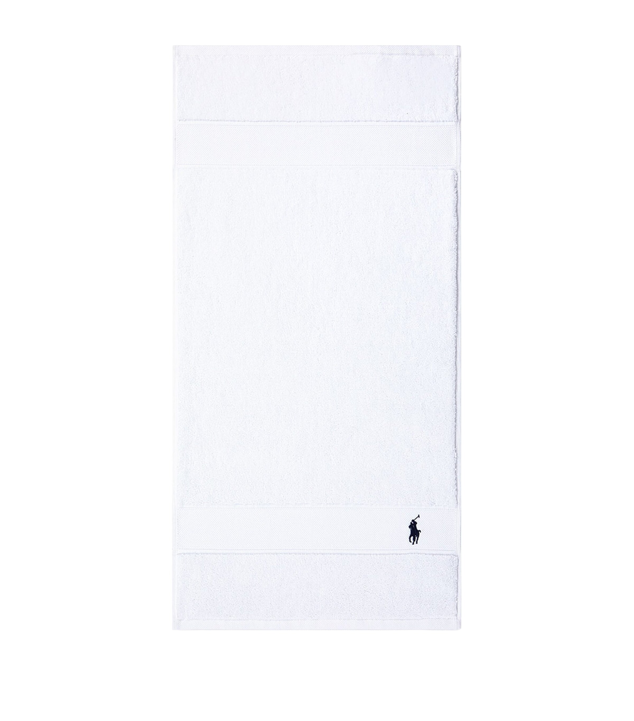 Ralph Lauren Home Polo Player Guest Towel (40cm x 75cm) White Image 5