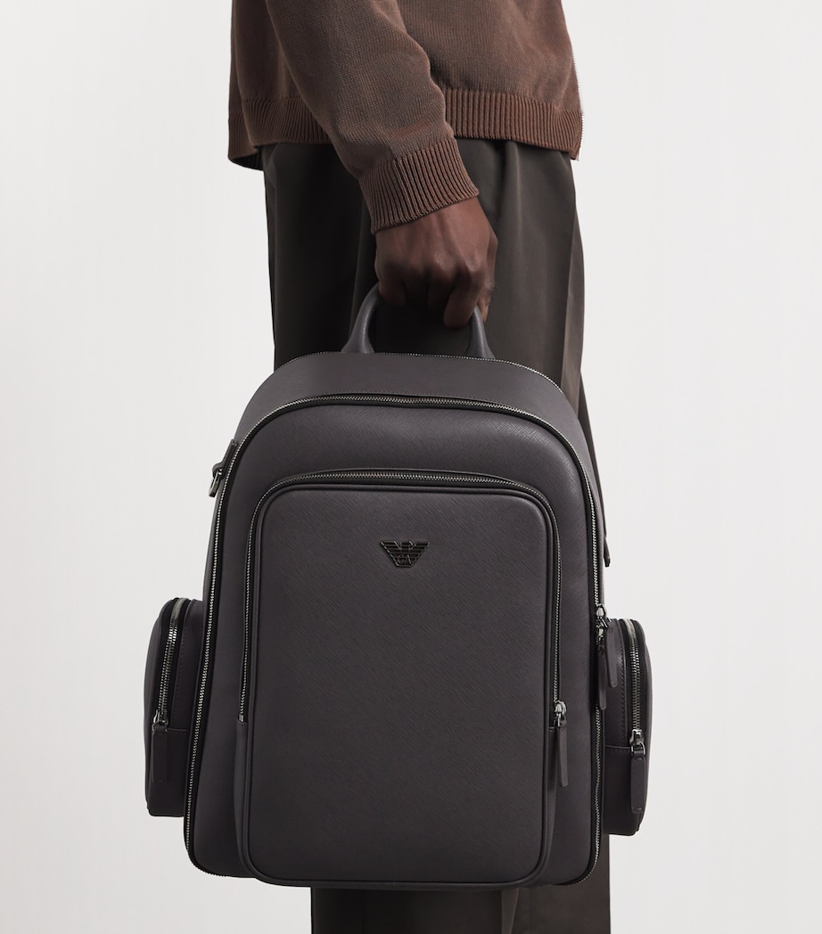 Emporio Armani Faux Leather Backpack Image 4