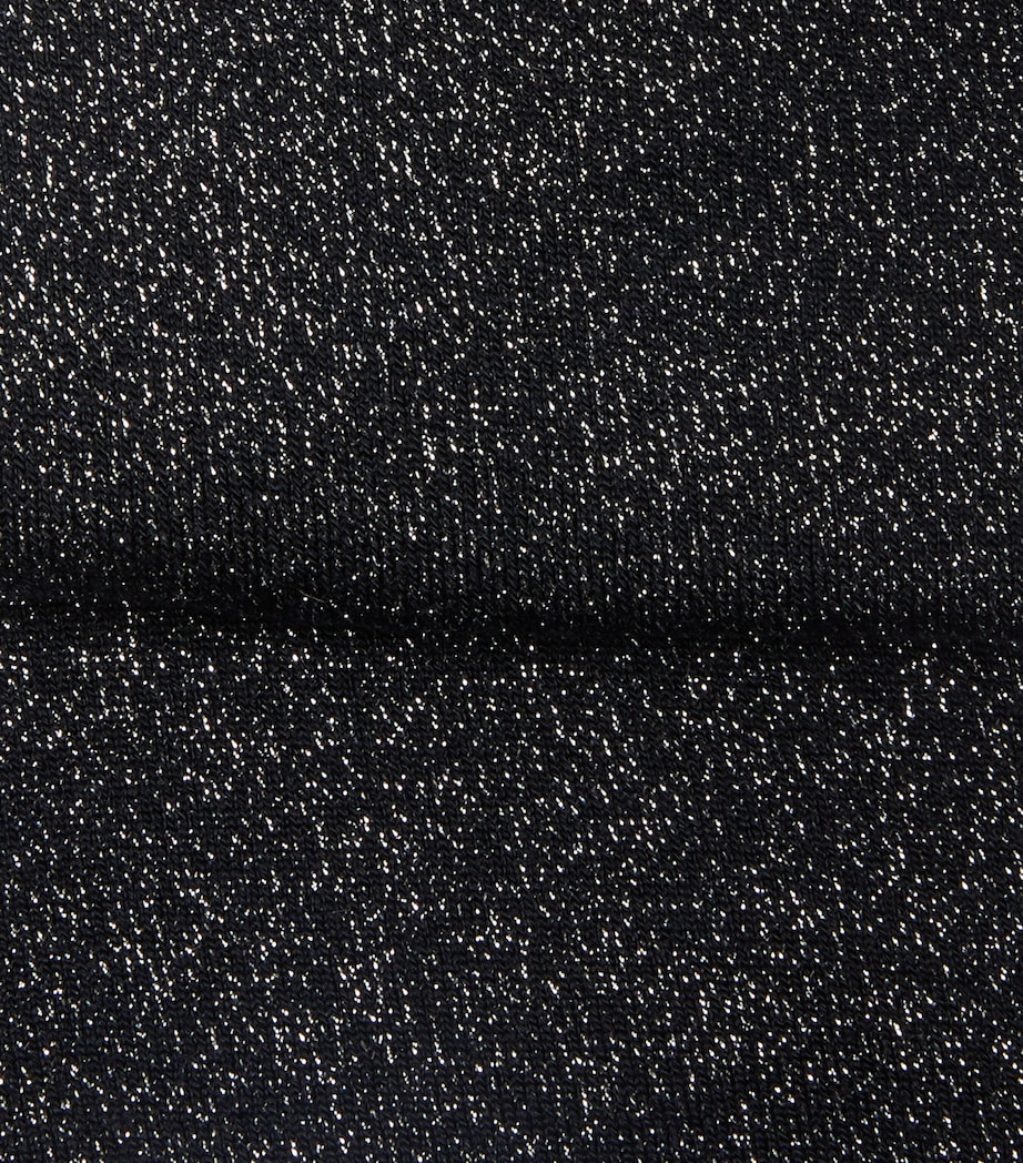 Falke Womens Shiny Socks Dark Navy Image 2