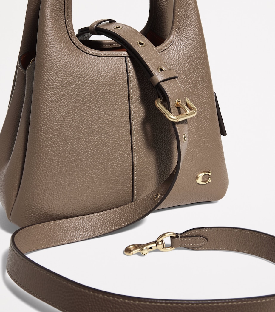 Leather Lana 23 Shoulder Bag B4/DARK STONE Image 6