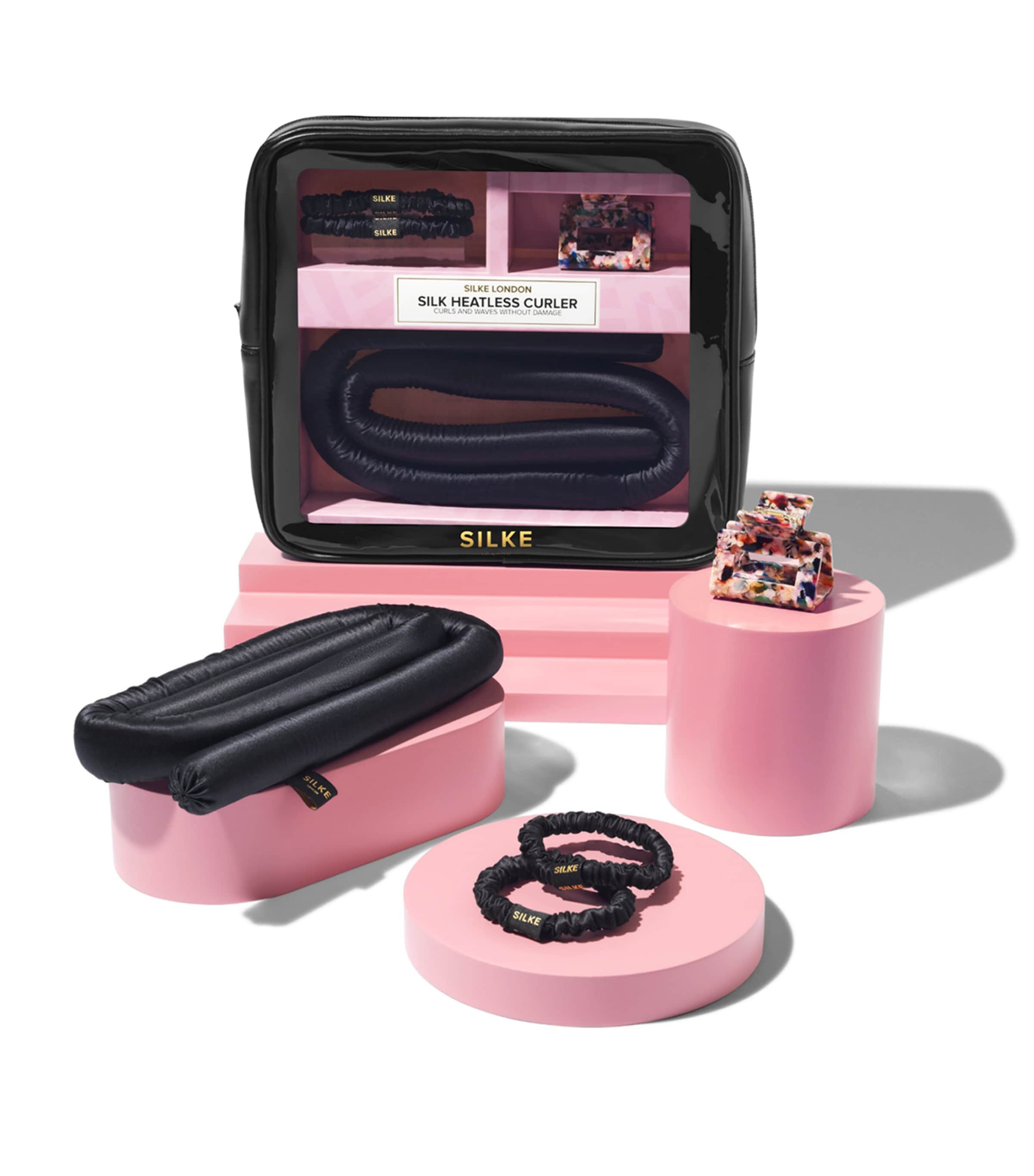 Mulberry Silk Heatless Curler BLACK Image 2