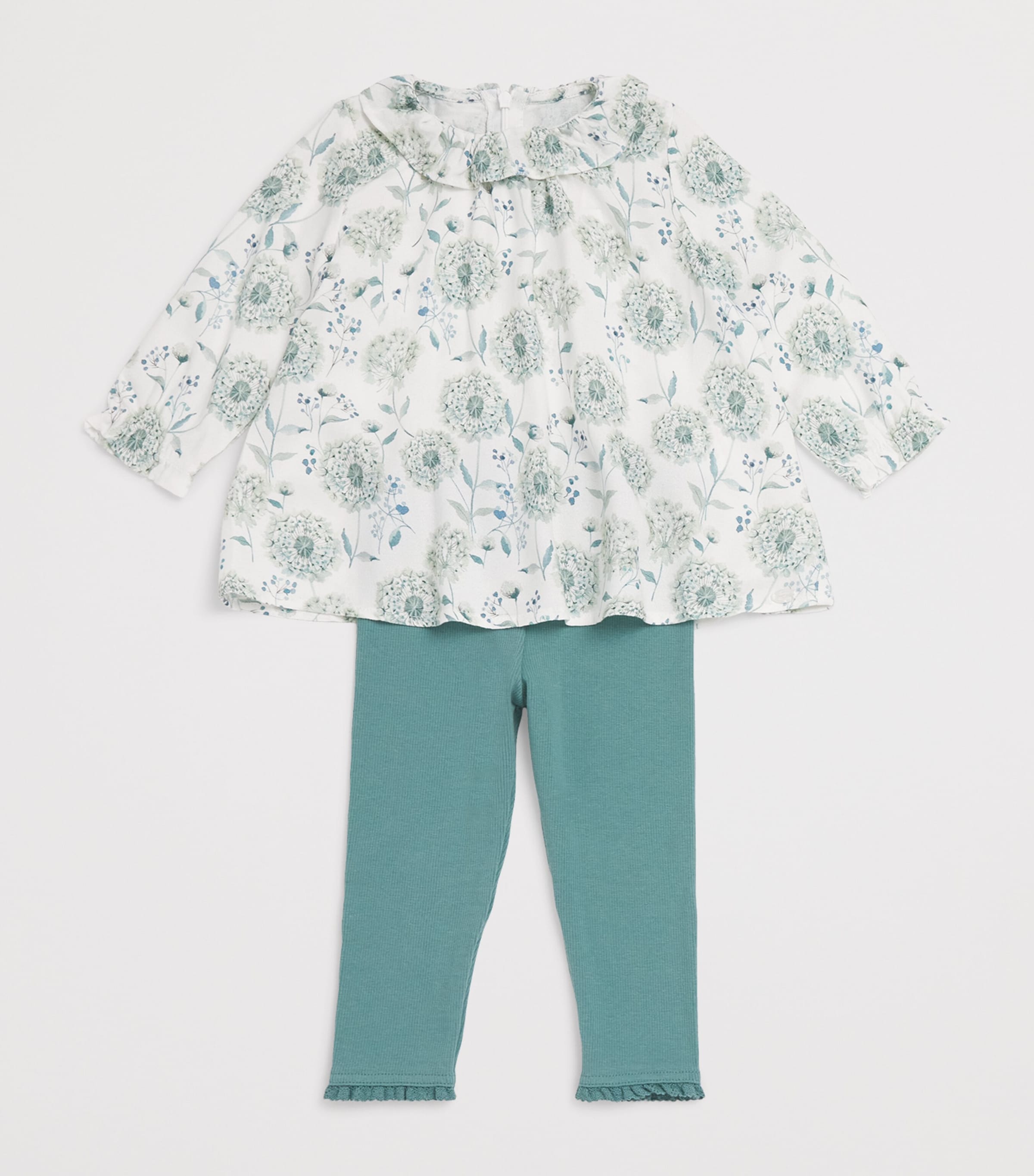 Floral Top and Leggings Set (3 Months-4 Years) 55EMERAUDE Image 3