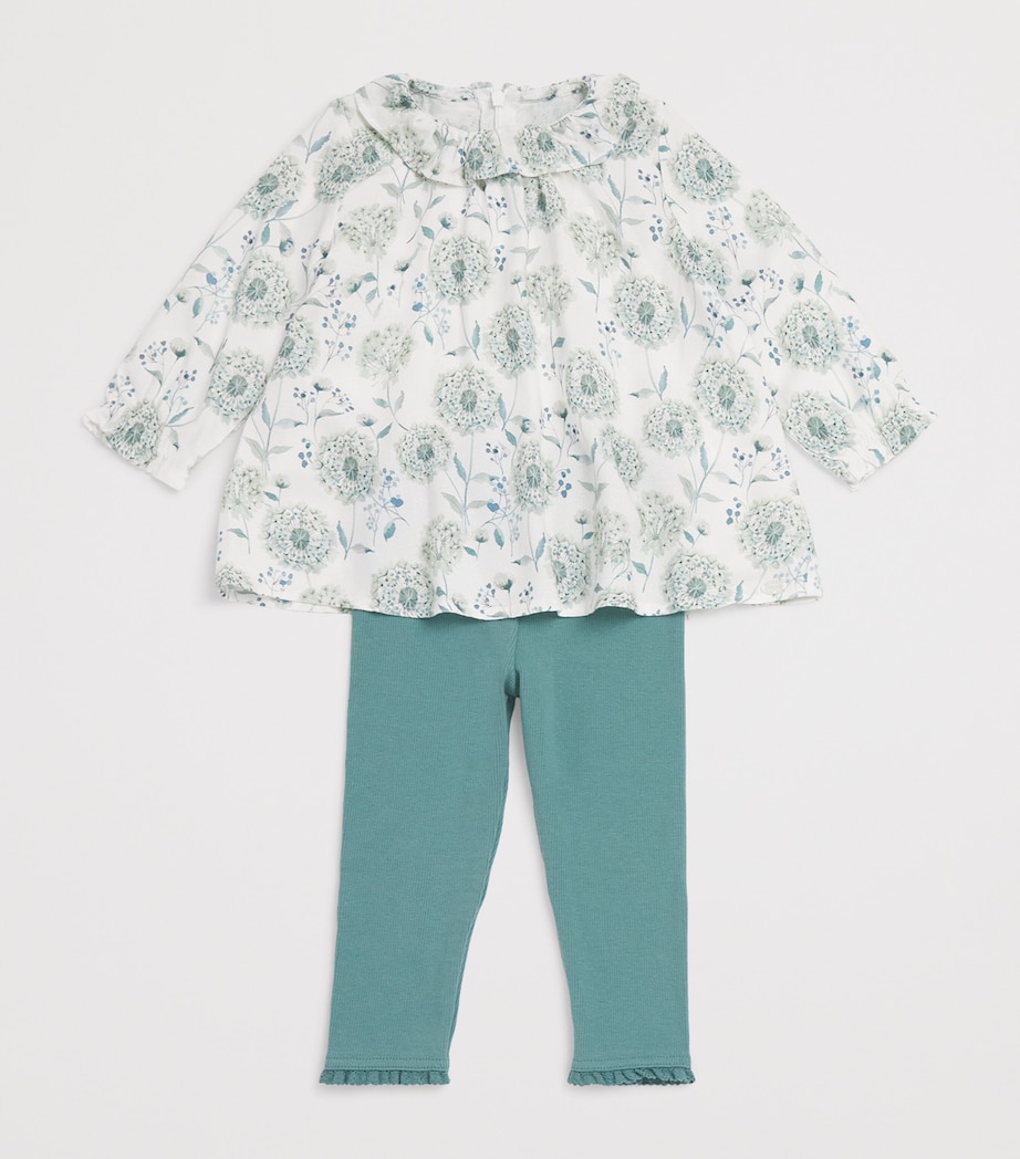 Floral Top and Leggings Set (3 Months-4 Years) 55EMERAUDE Image 3