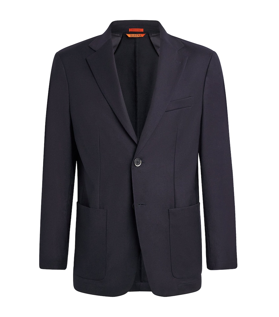 Stretch-Virgin Wool Blazer NAVY 170 Image 1