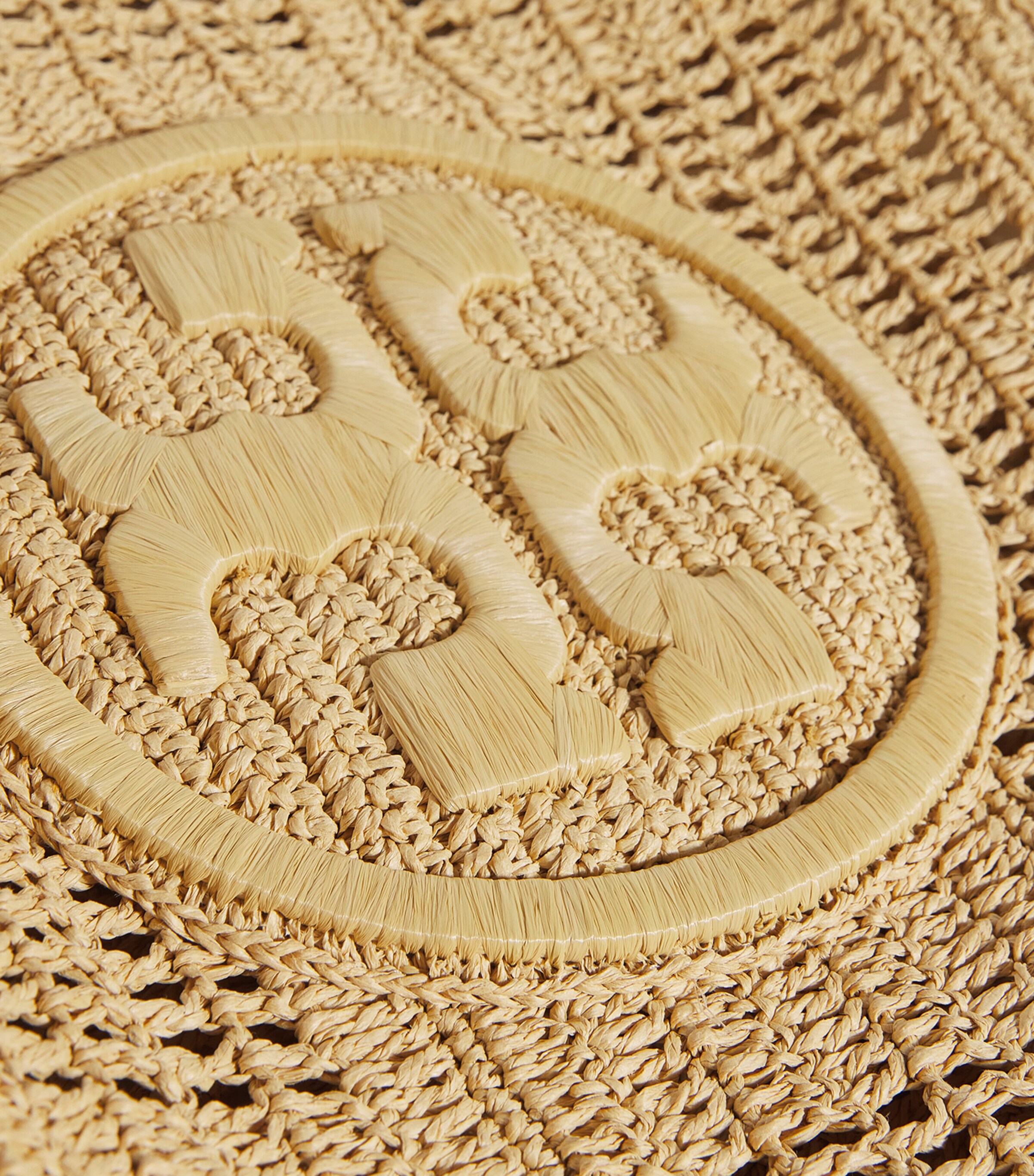 Tory Burch Large Crochet Ella Tote Bag Natural Image 6