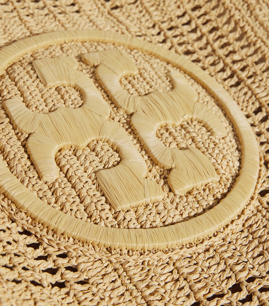 Tory Burch Large Crochet Ella Tote Bag Natural Image 6