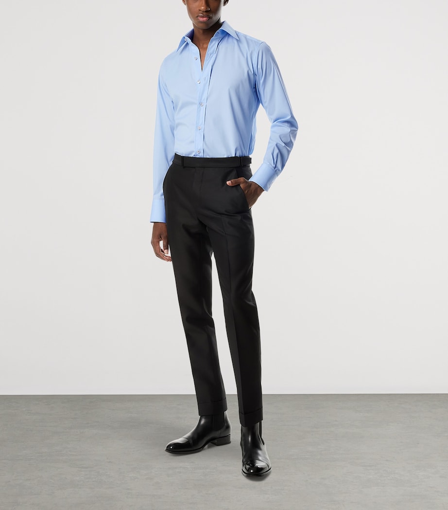 TOM FORD Mens Cotton Slim Shirt Naa Image 2