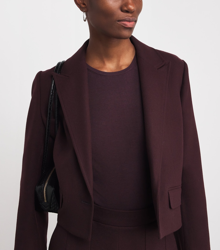 Stretch-Silk Long-Sleeve Top MARASCHINO Image 6