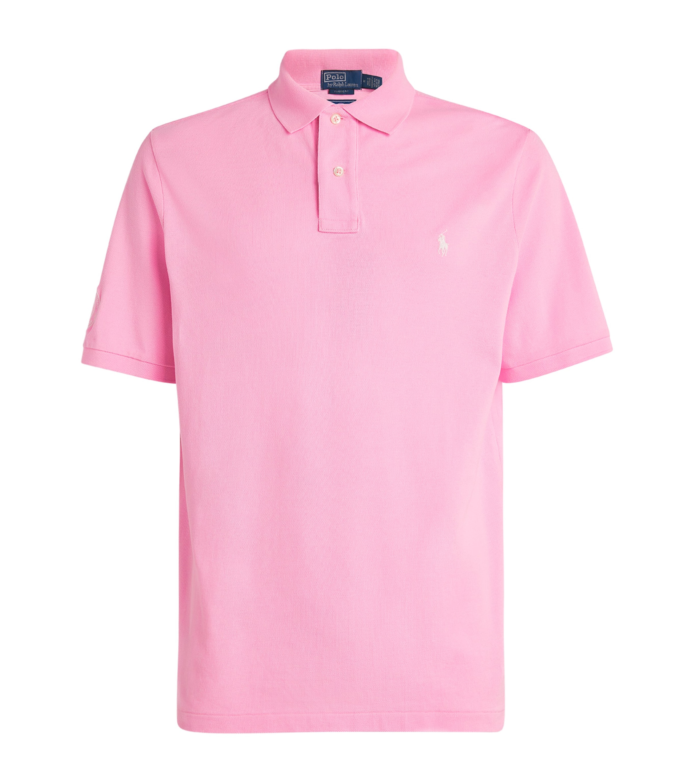 Polo Ralph Lauren X Wimbledon Cotton Mesh Polo Shirt In Pink