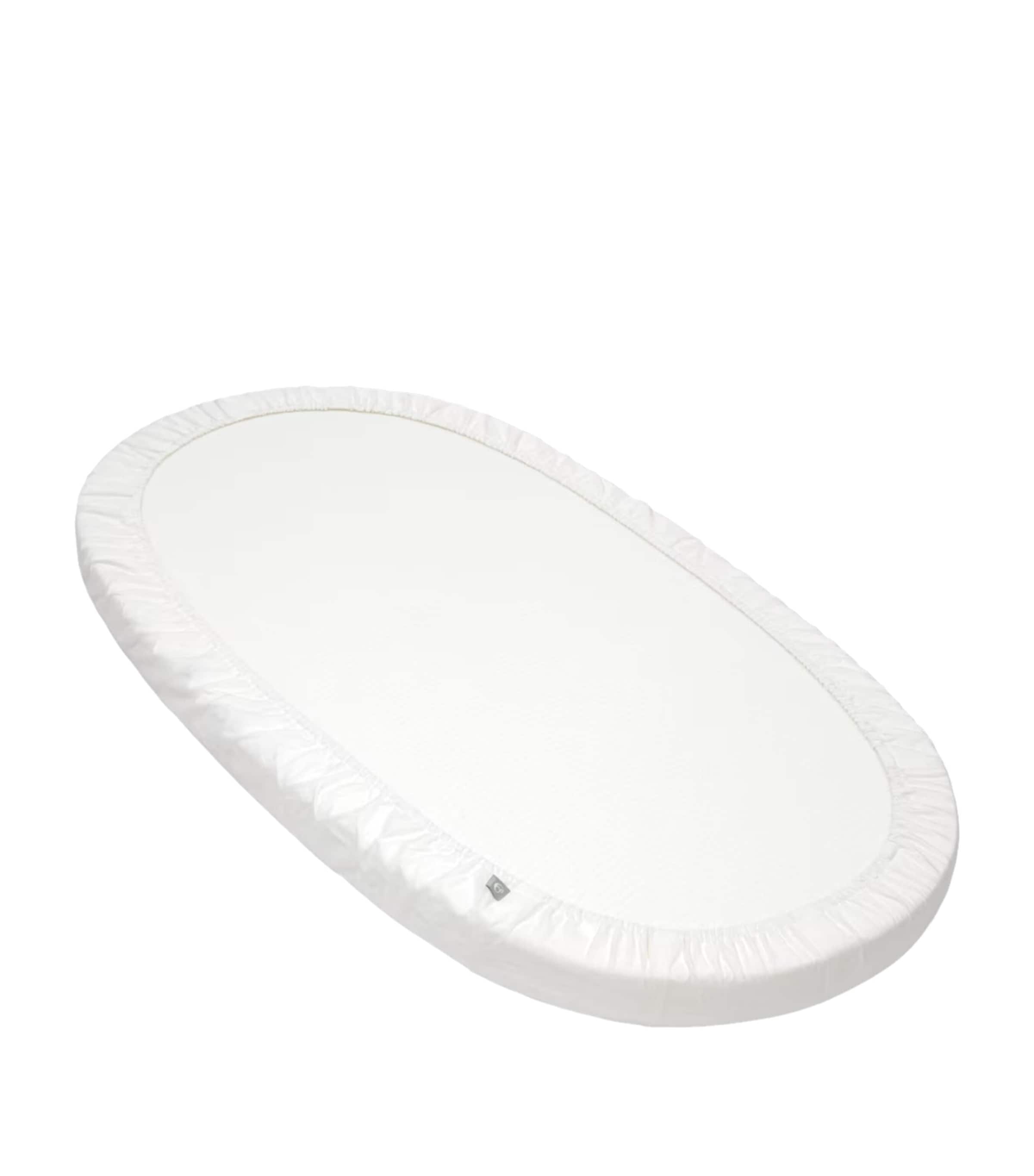 Stokke Organic Cotton Sleepi Bed Fitted Sheet White Image 3