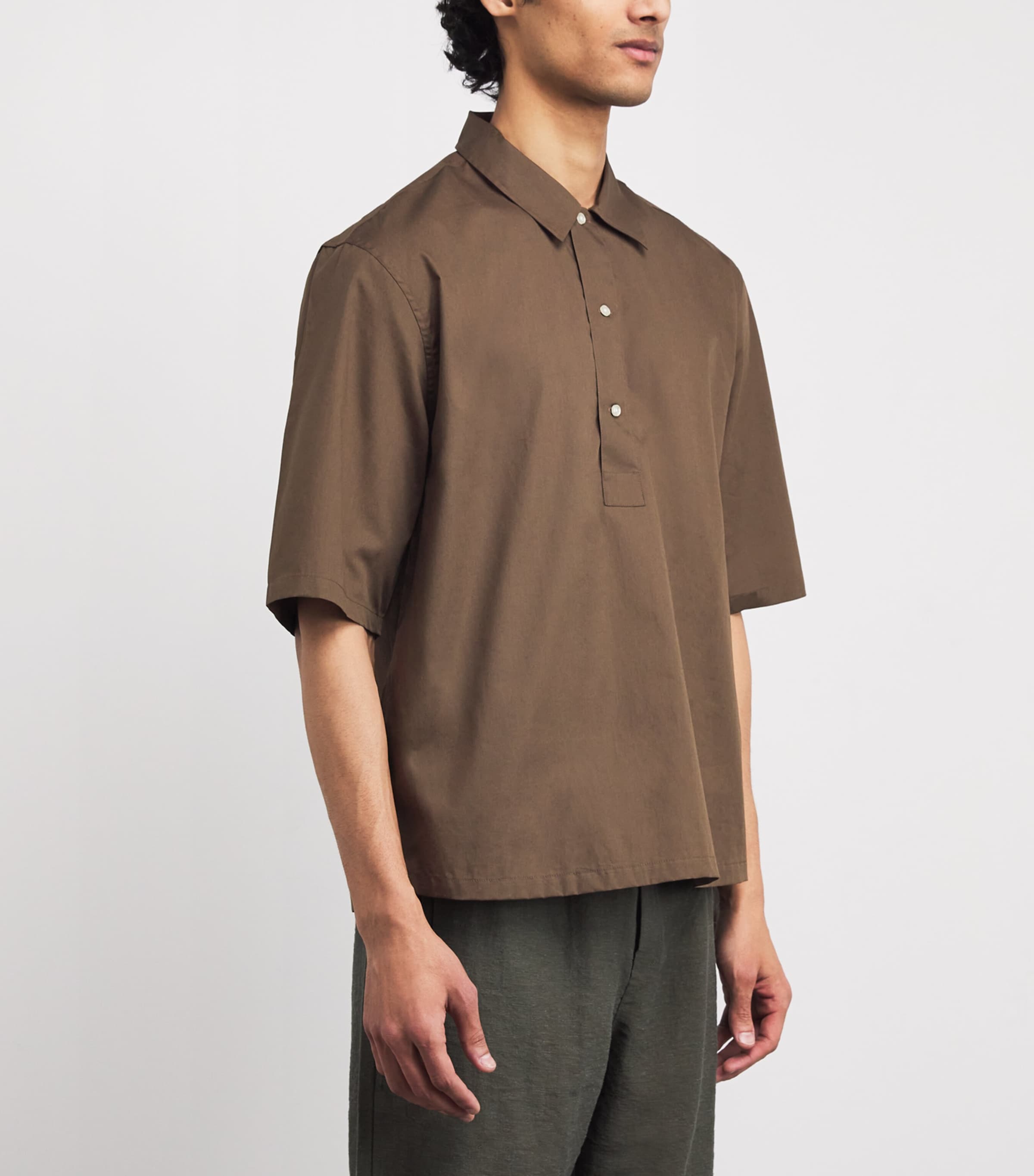 Organic Cotton Half-Placket Joris Shirt COCO Image 3