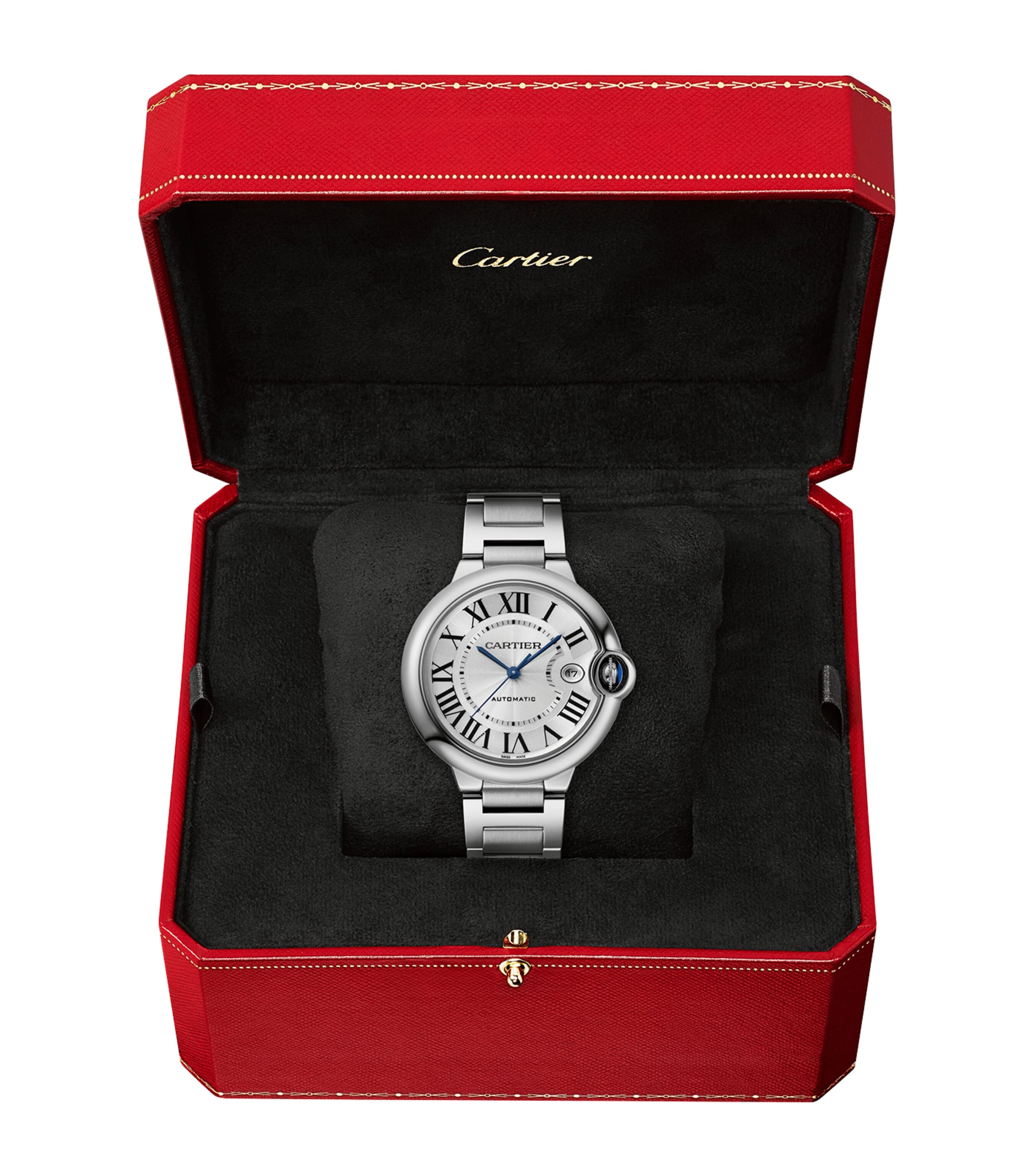Cartier Stainless Steel Ballon Bleu de Cartier Watch 40mm Black Image 2