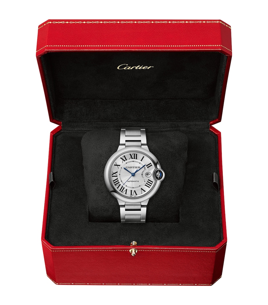Stainless Steel Ballon Bleu de Cartier Watch 40mm BLACK Image 2