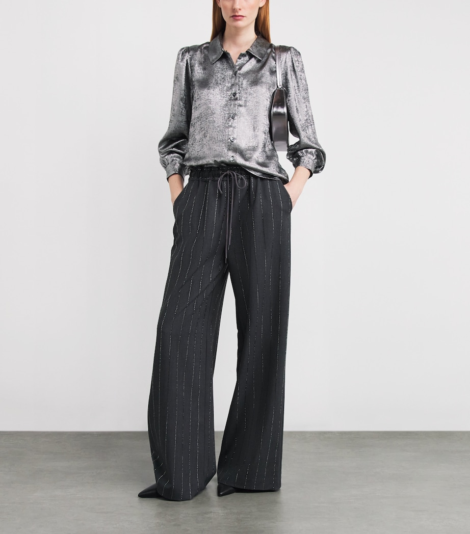 The Shiny Staple Blouse GUNMETAL Image 2