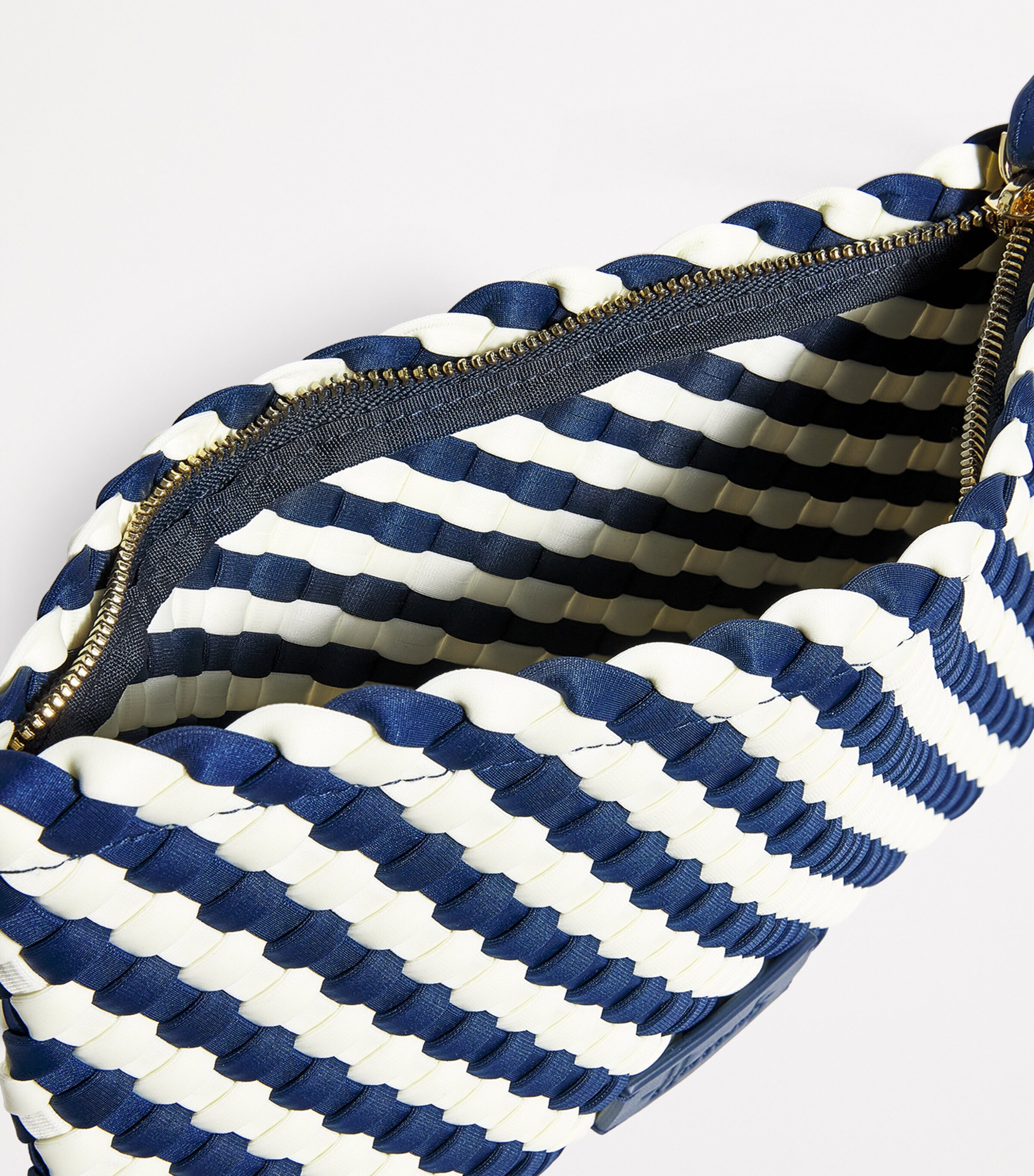 Harrods Neoprene Woven Pouch Navy Image 4